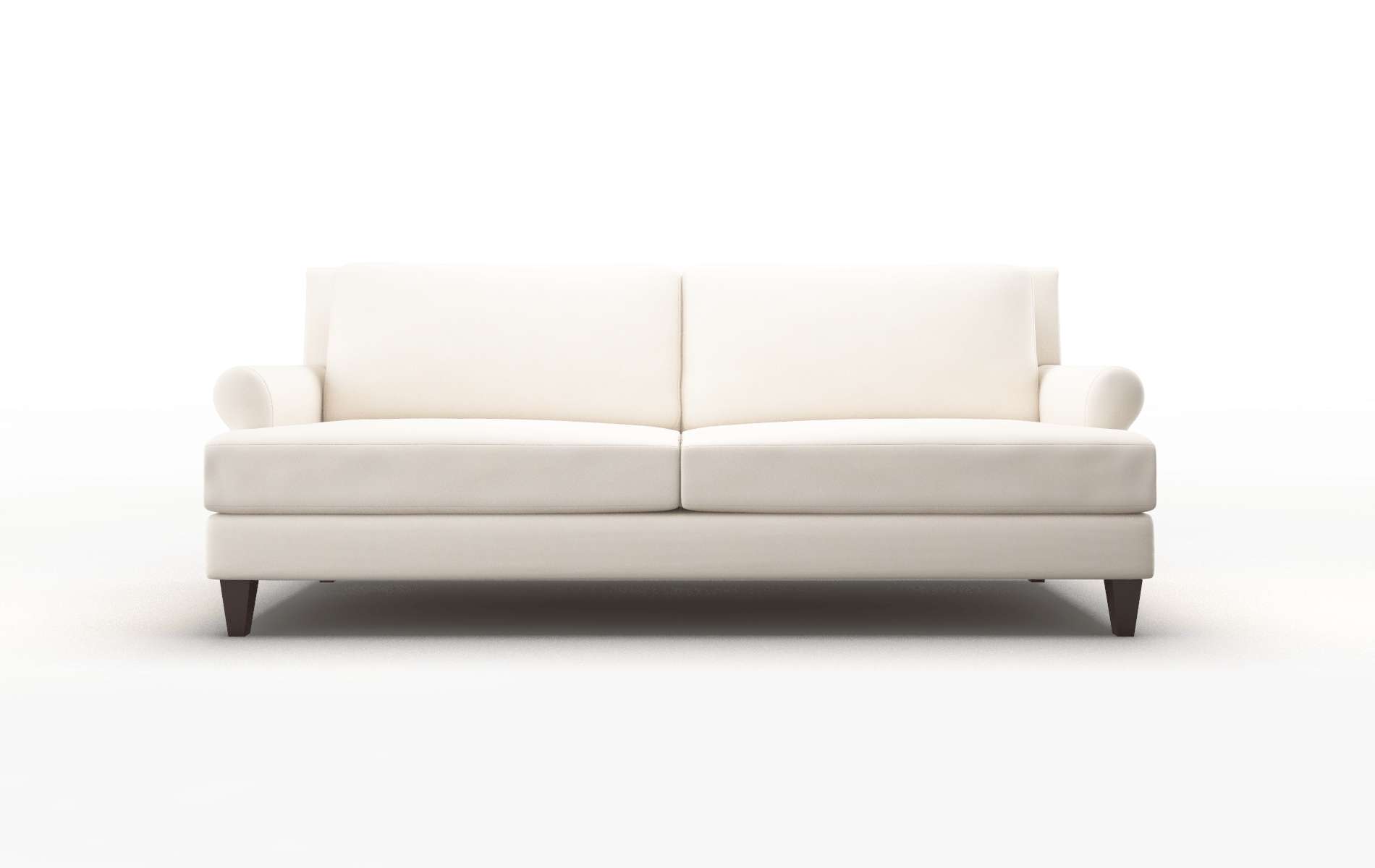 Stockholm Blanche milky Sofa Espresso Legs  1