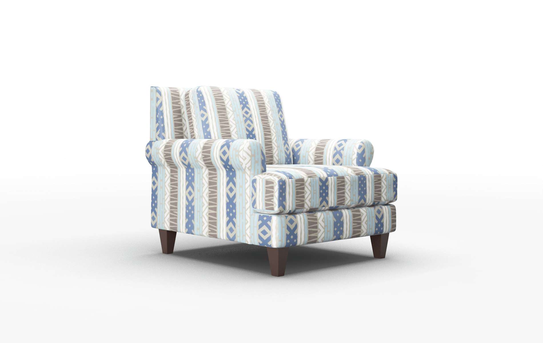 Stockholm Bodhi Indigo Chair espresso legs 2
