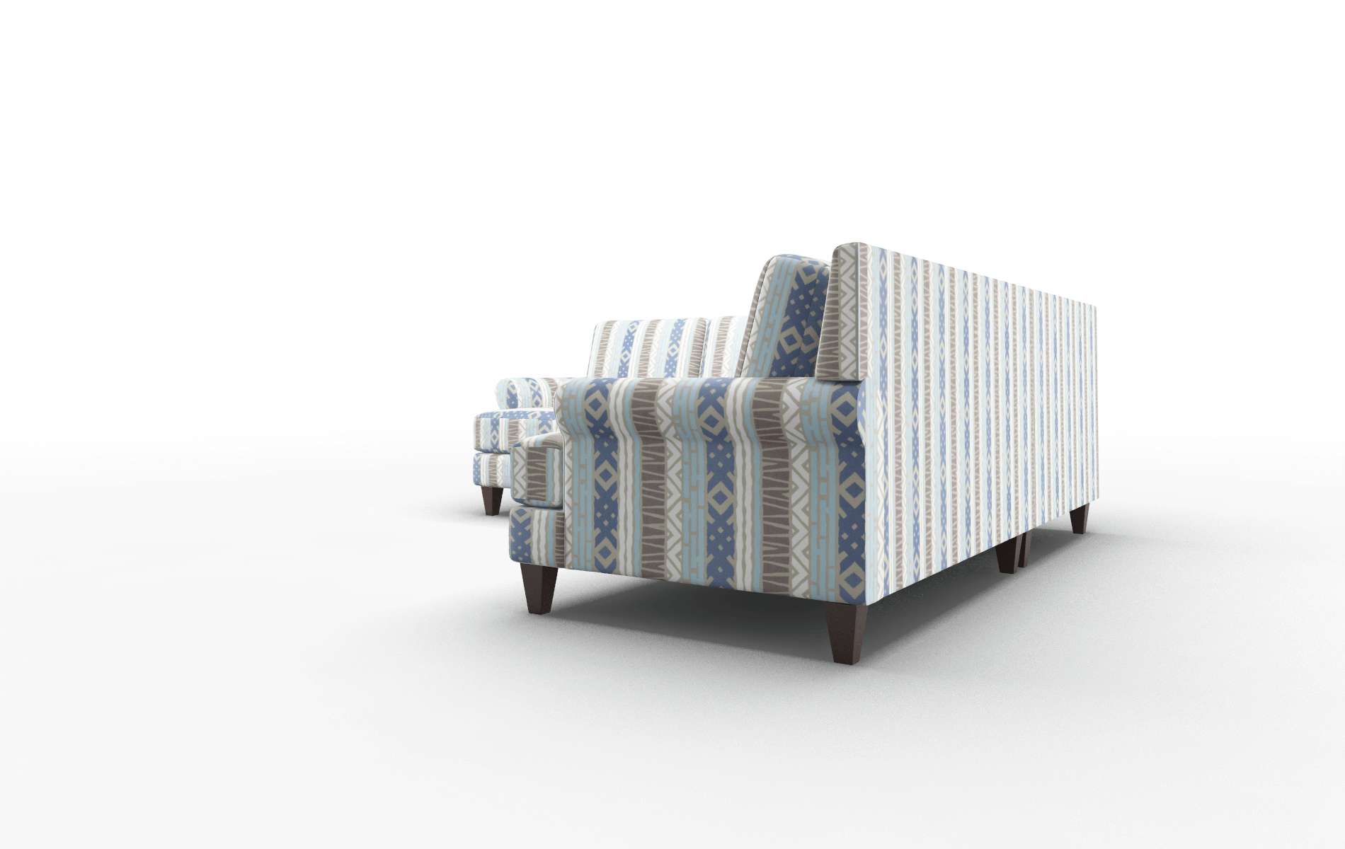 Stockholm Bodhi Indigo Sectional espresso legs 4