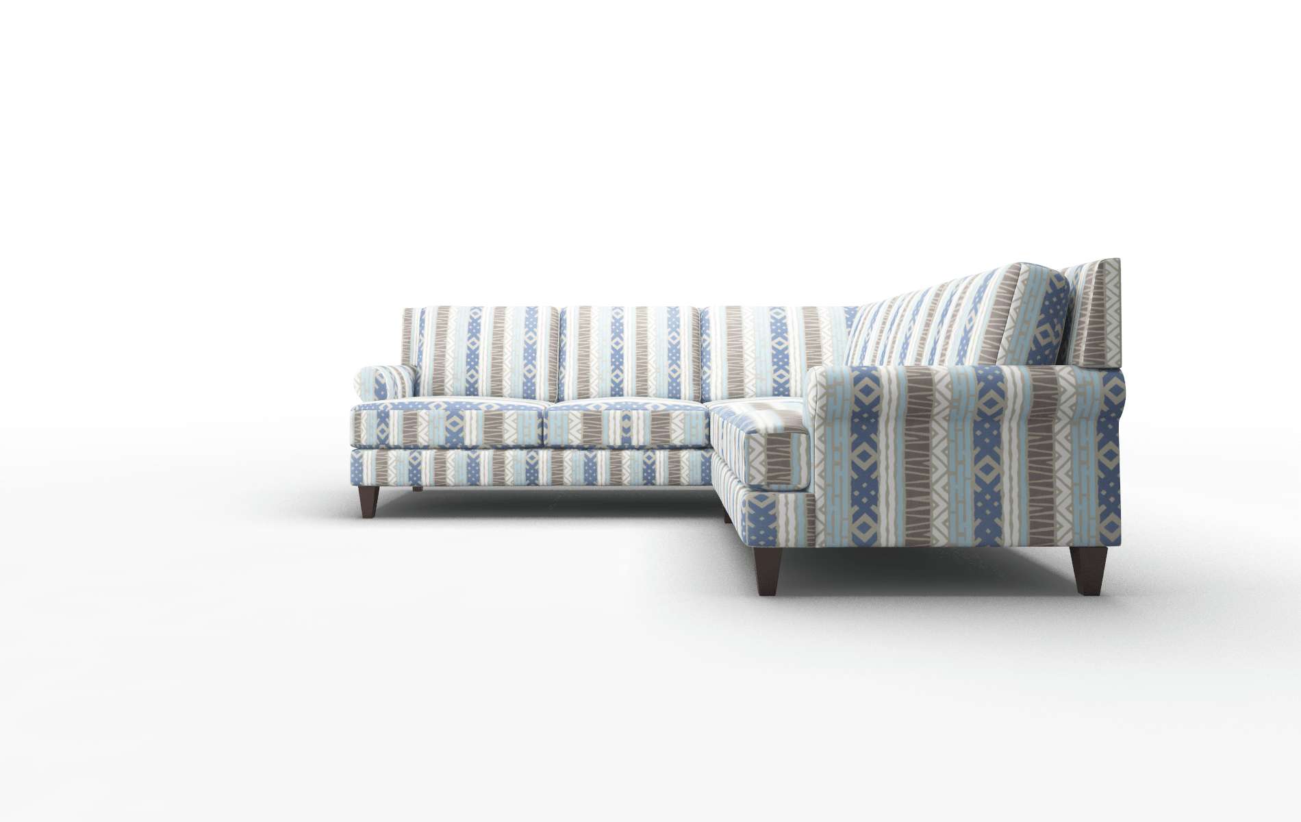 Stockholm Bodhi Indigo Sectional espresso legs 5