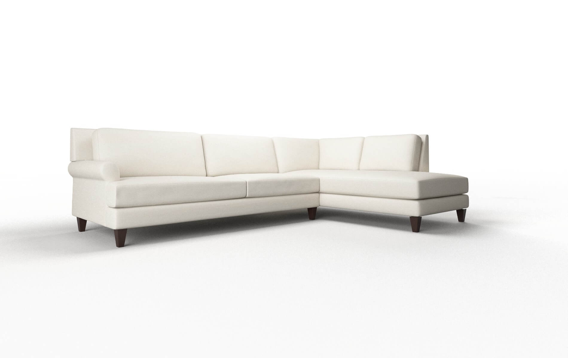 Stockholm Bungalow Ivory Panel espresso legs 2