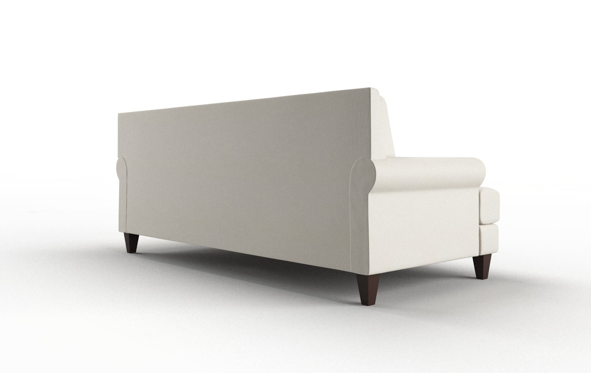 Stockholm Bungalow Ivory Sofa espresso legs 5