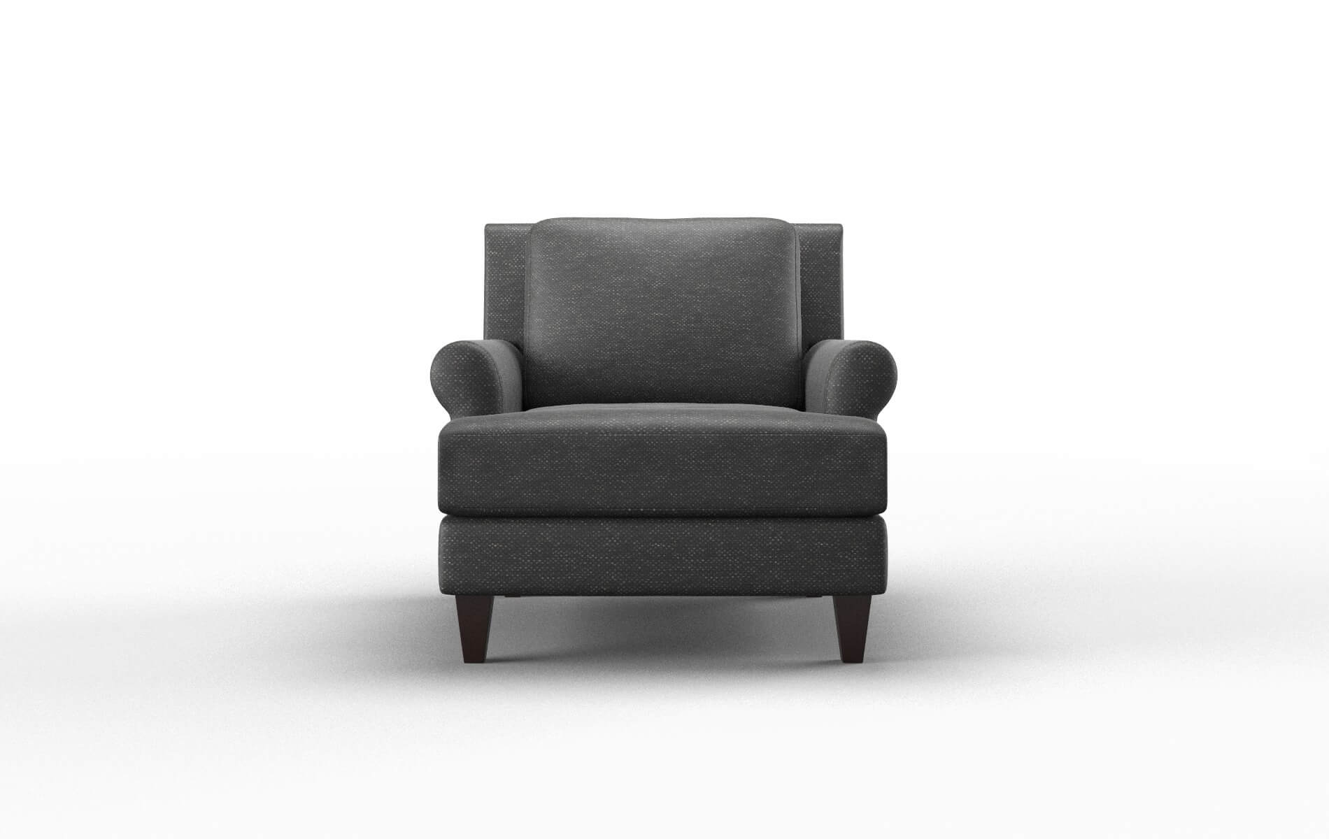 Stockholm Chance Denim Chair espresso legs 1