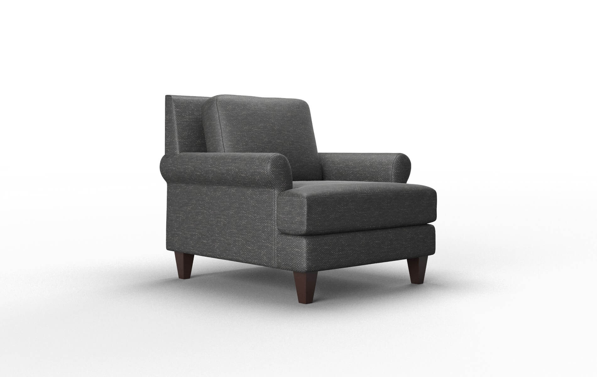 Stockholm Chance Denim Chair espresso legs 2