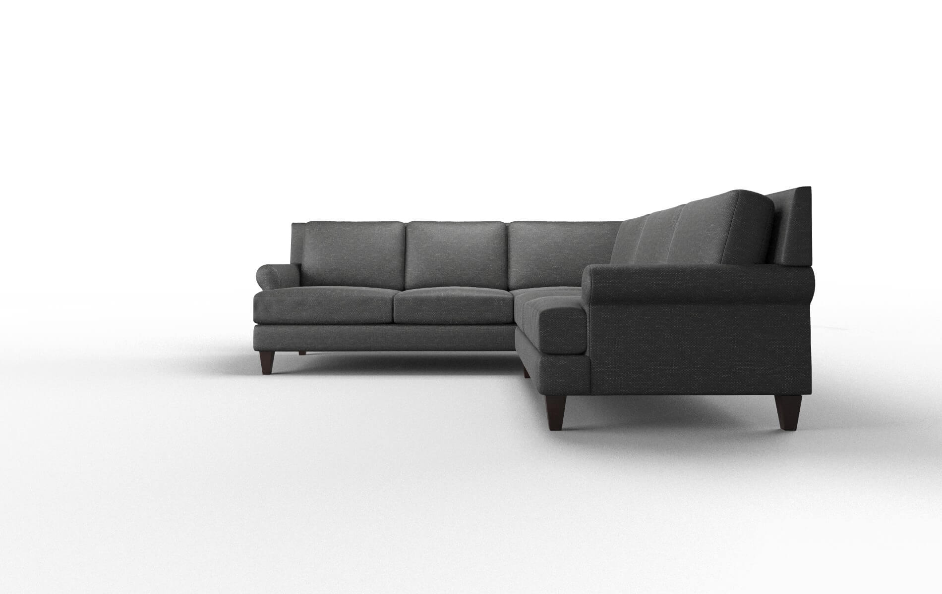 Stockholm Chance Denim Sectional espresso legs 5