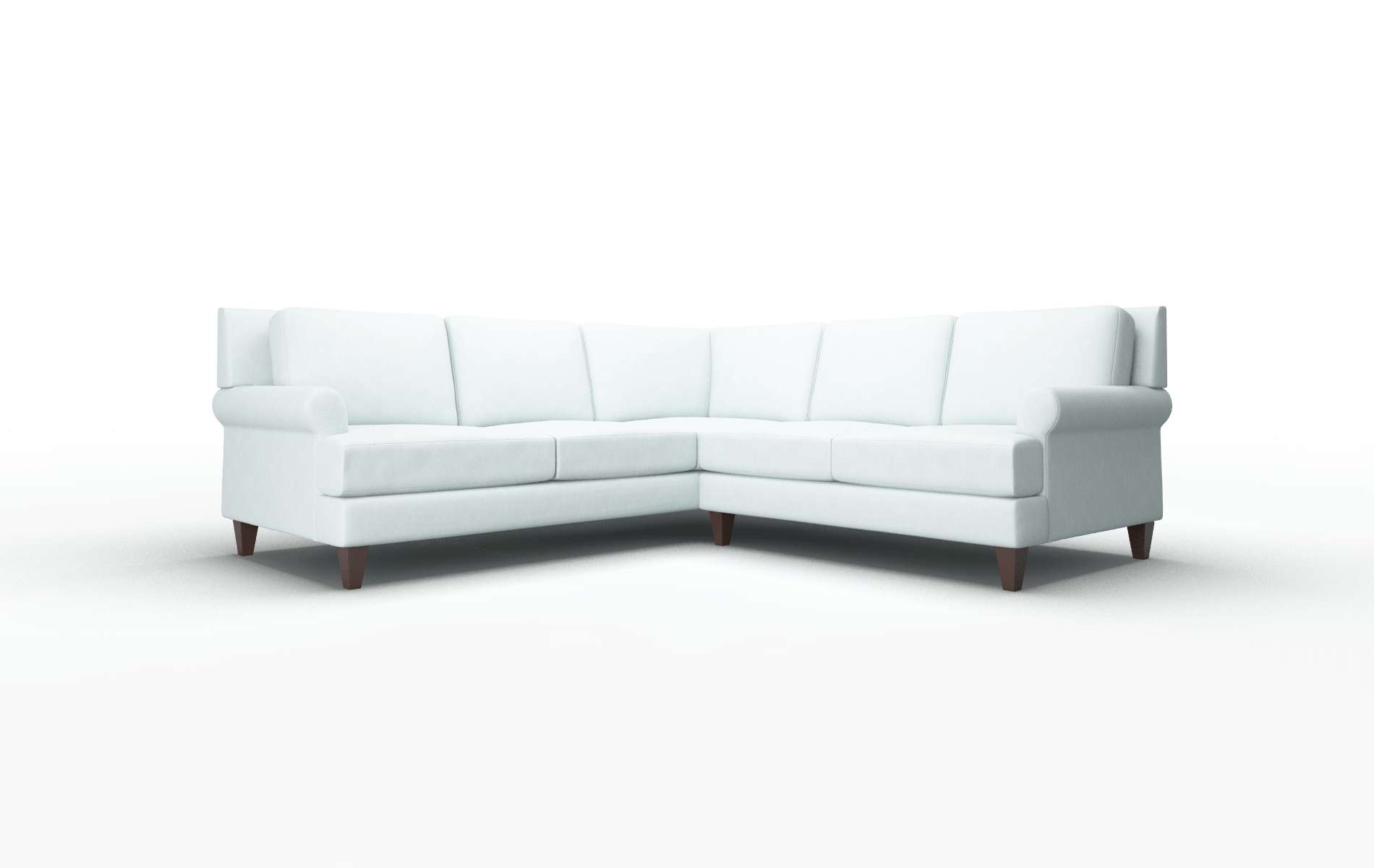 Stockholm Clyde Cornflower Sectional espresso legs 1