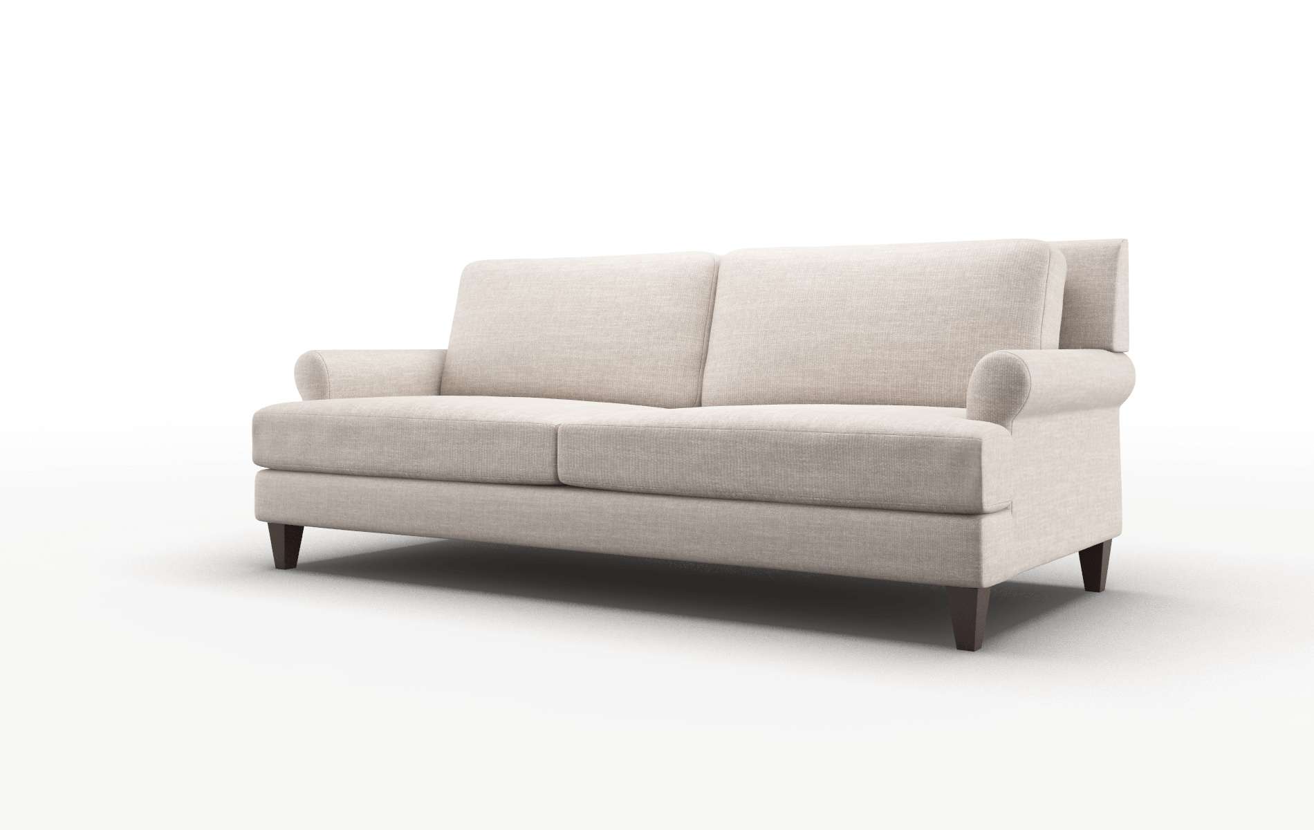 Stockholm Clyde Dolphin Sofa espresso legs 4