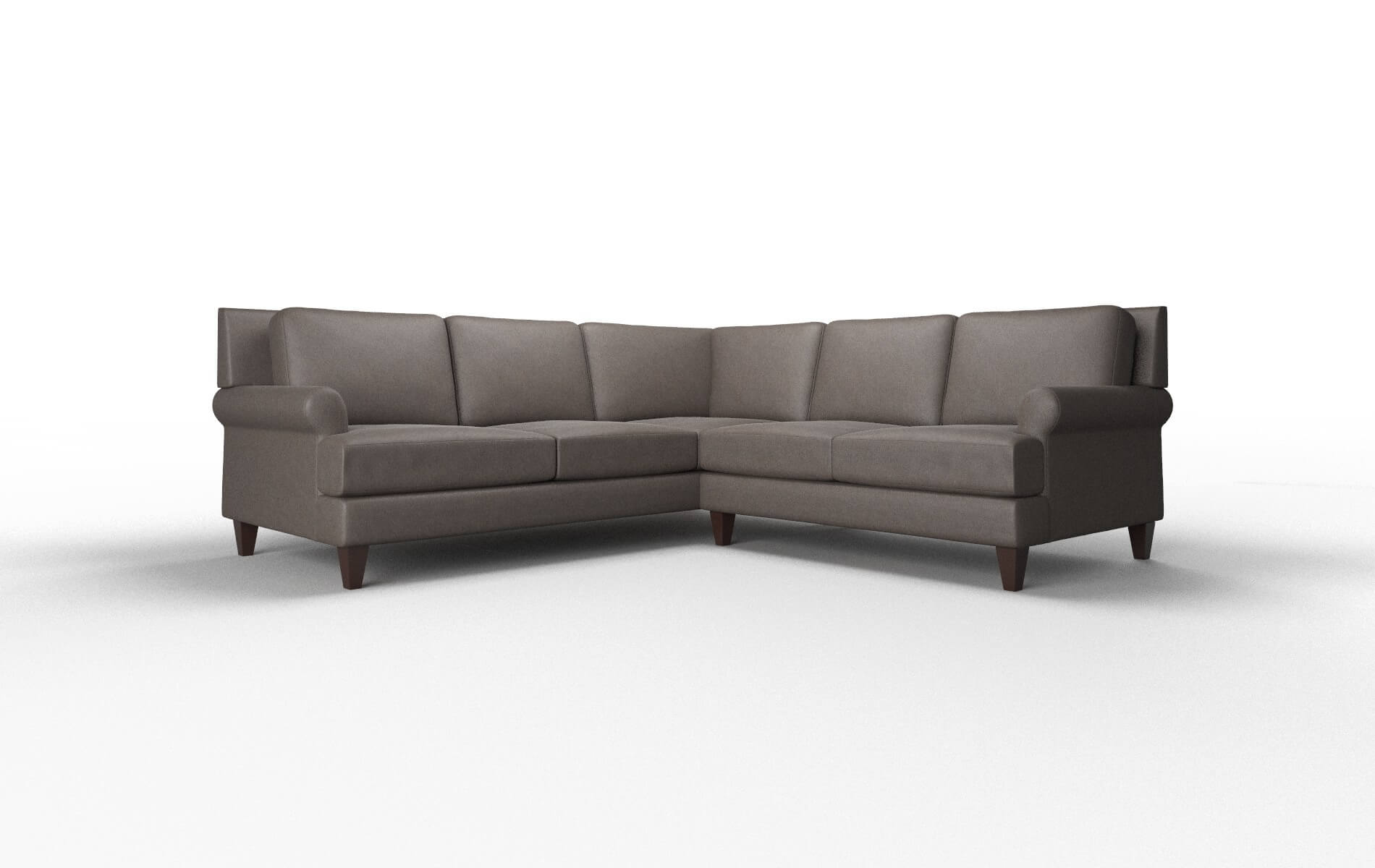 Stockholm Cosmo chocolate Sectional Espresso Legs  1