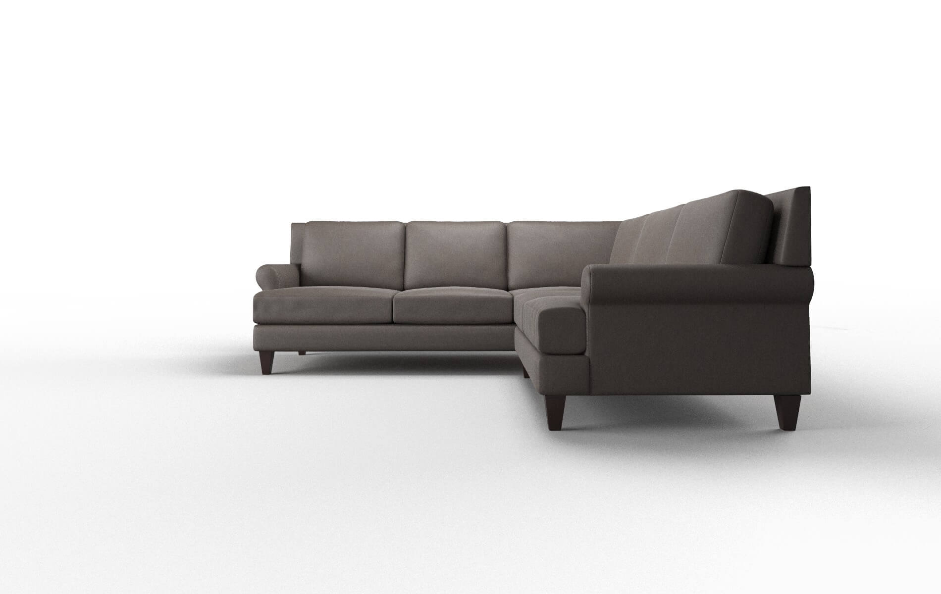 Stockholm Cosmo Chocolate Sectional espresso legs 5