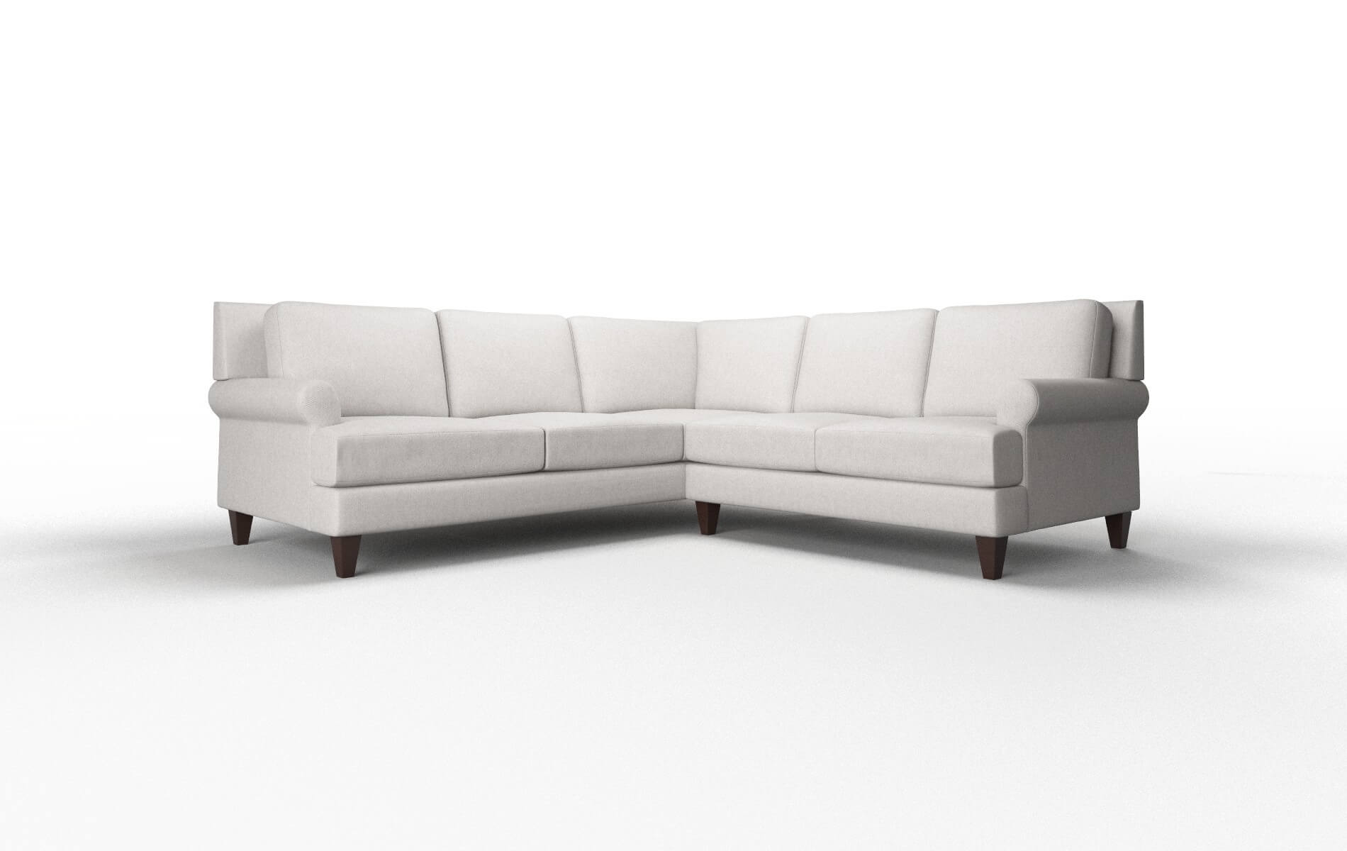 Stockholm Cosmo Silver Sectional espresso legs 1