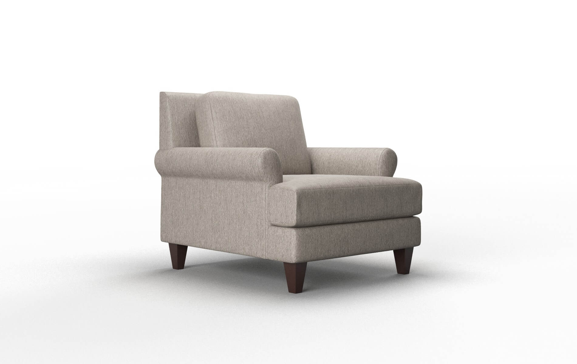 Stockholm Cosmo Taupe Chair espresso legs 2