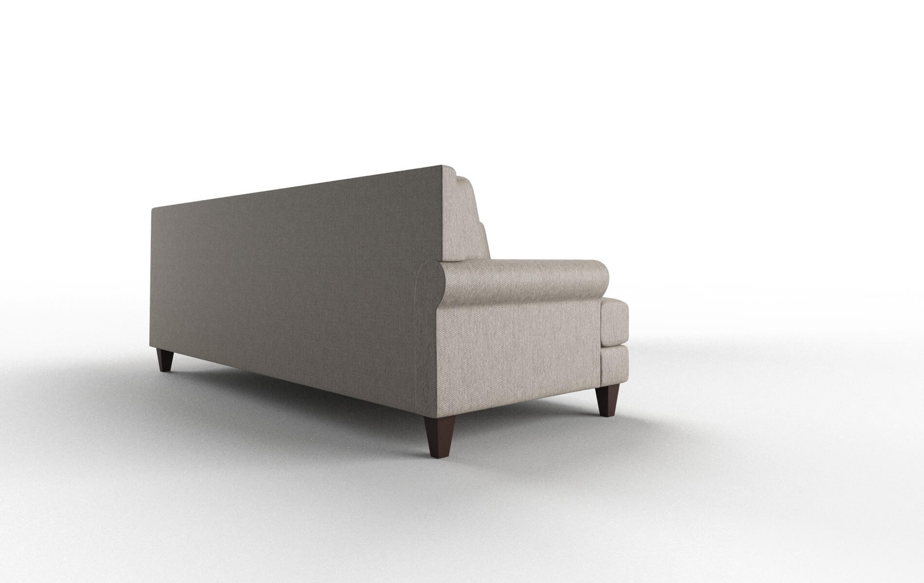 Stockholm Cosmo Taupe Sectional espresso legs 3
