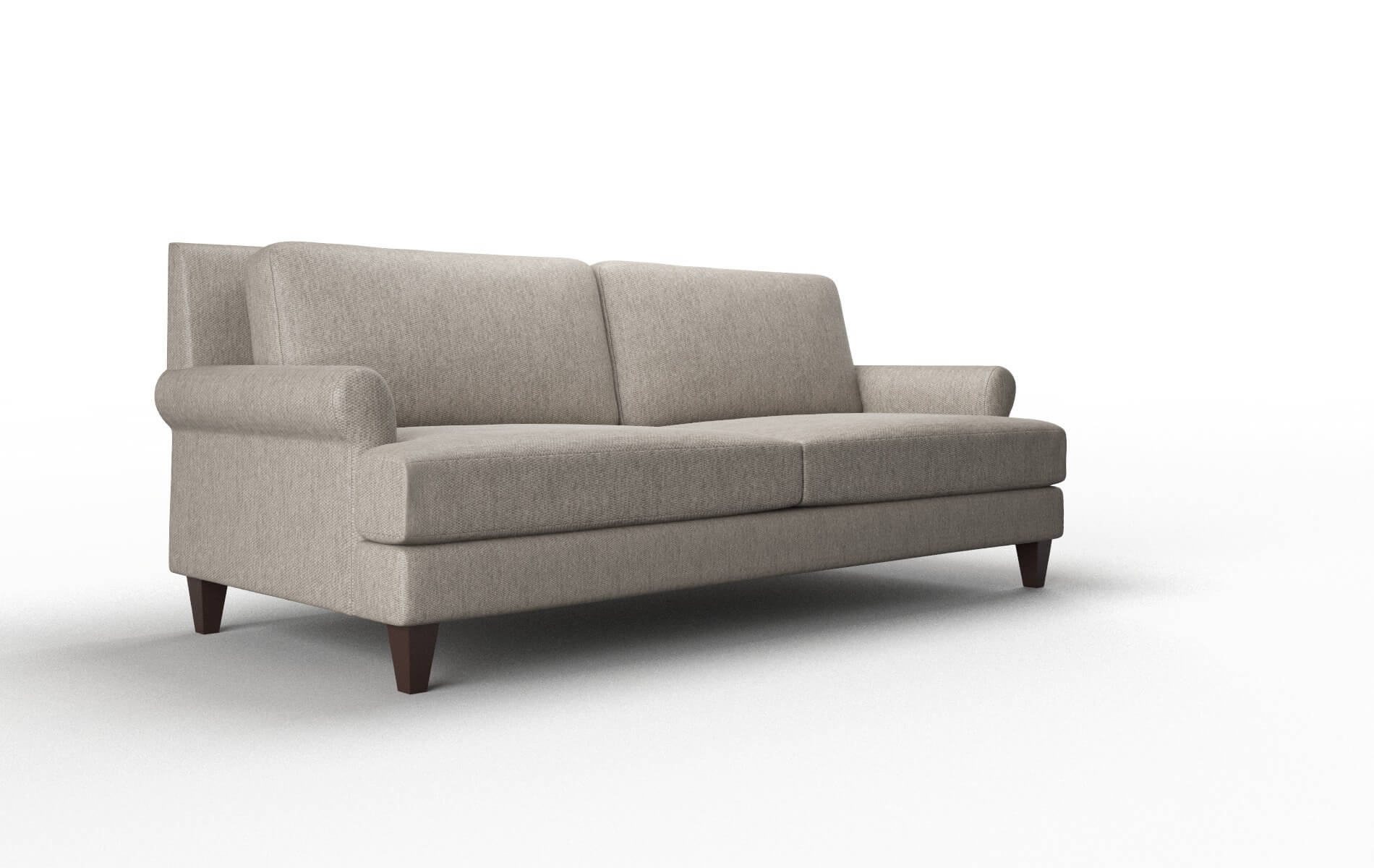 Stockholm Cosmo Taupe Sofa espresso legs 2