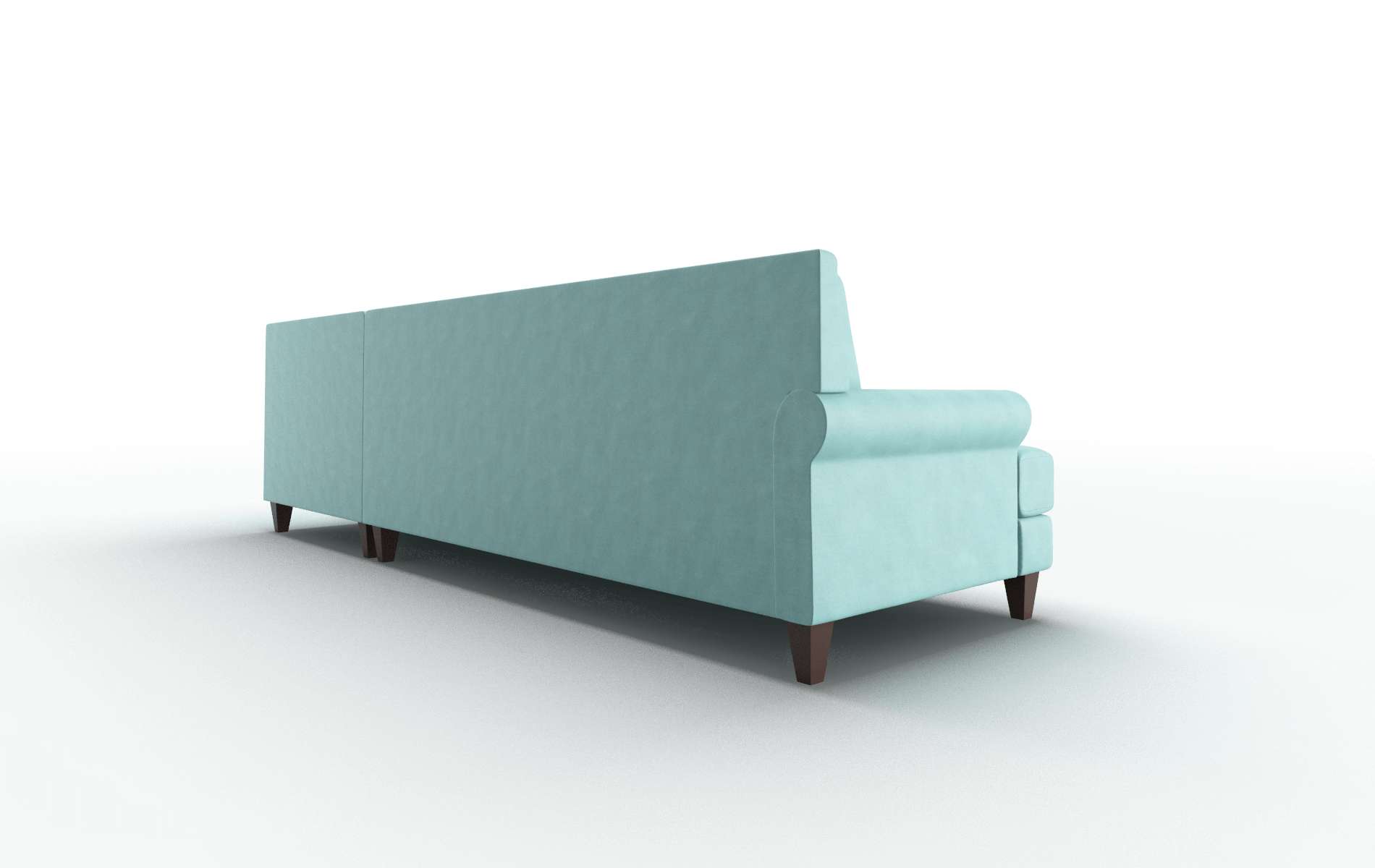 Stockholm Curious Turquoise Panel espresso legs 5