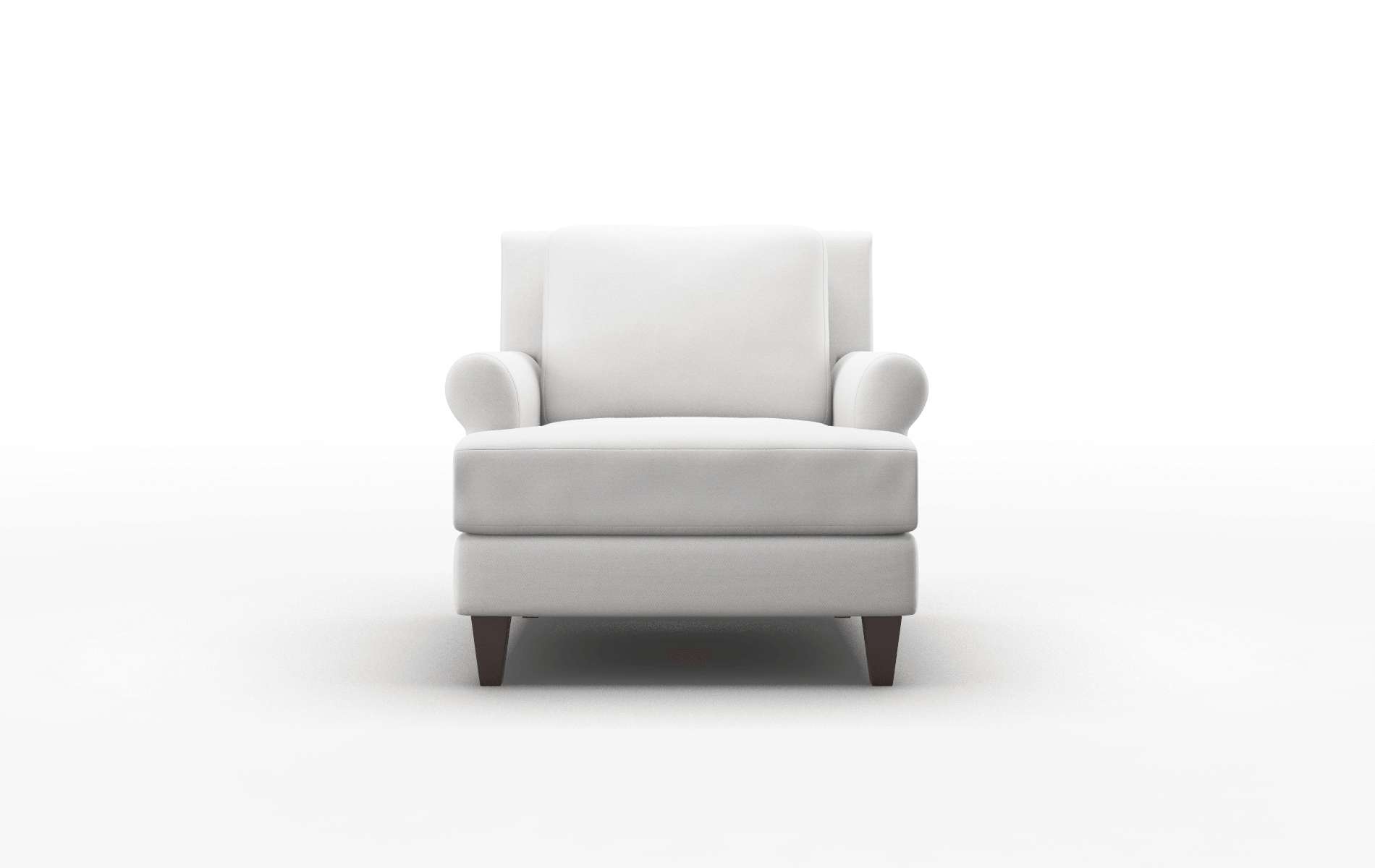 Stockholm Dawson Platinum Chair espresso legs 1