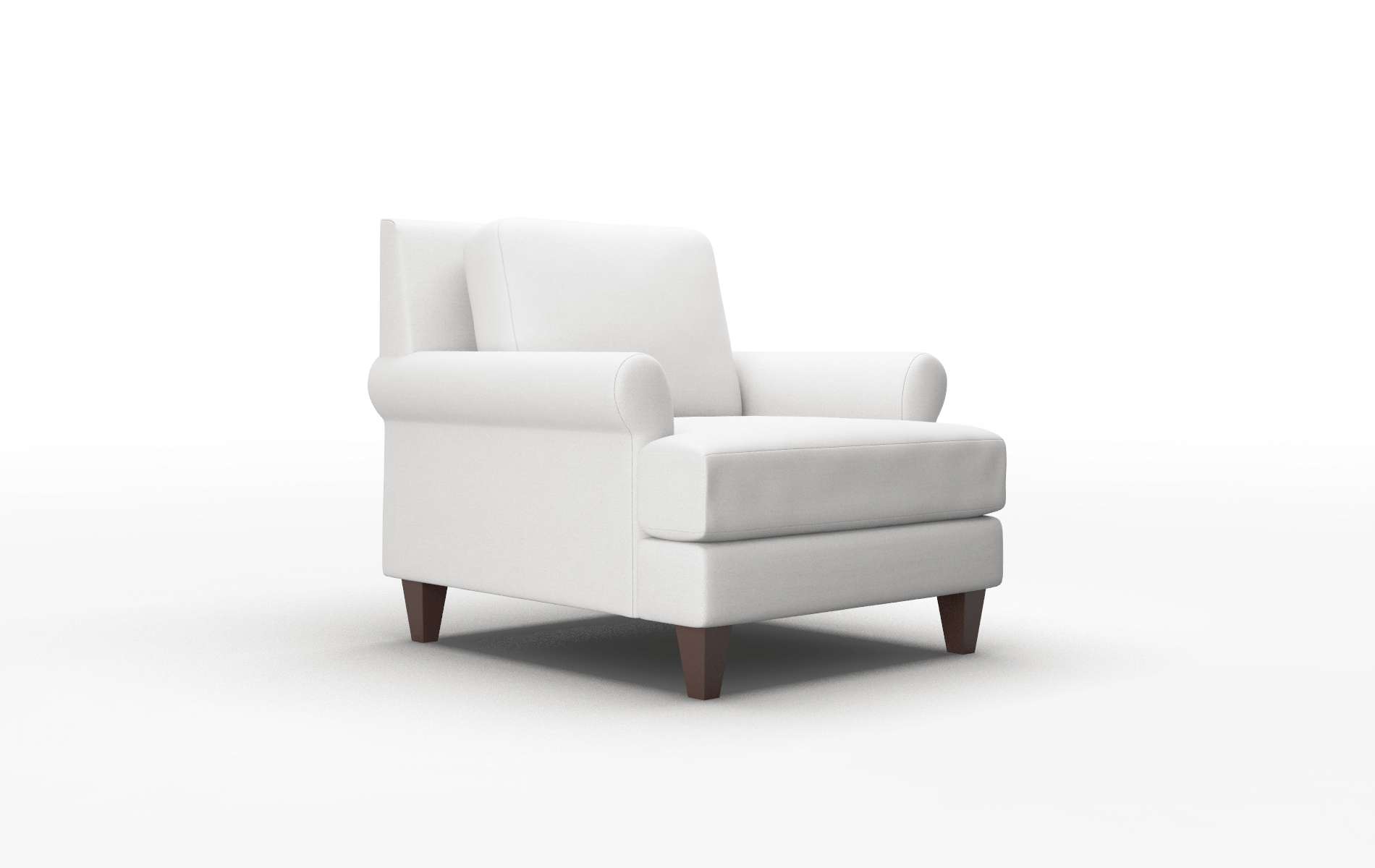 Stockholm Dawson Platinum Chair espresso legs 2
