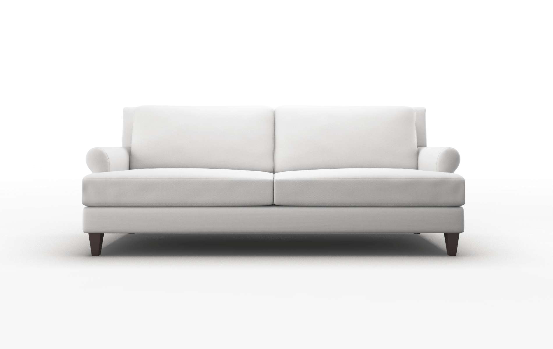 Stockholm Dawson Platinum Sofa espresso legs 1