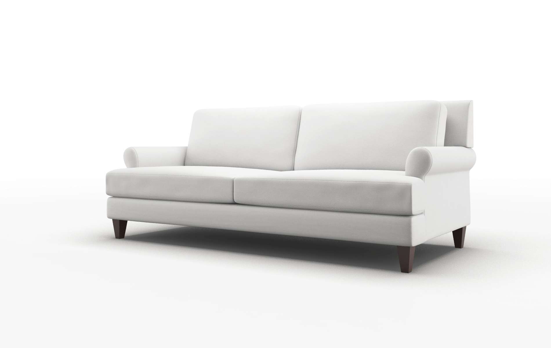 Stockholm Dawson Platinum Sofa espresso legs 4