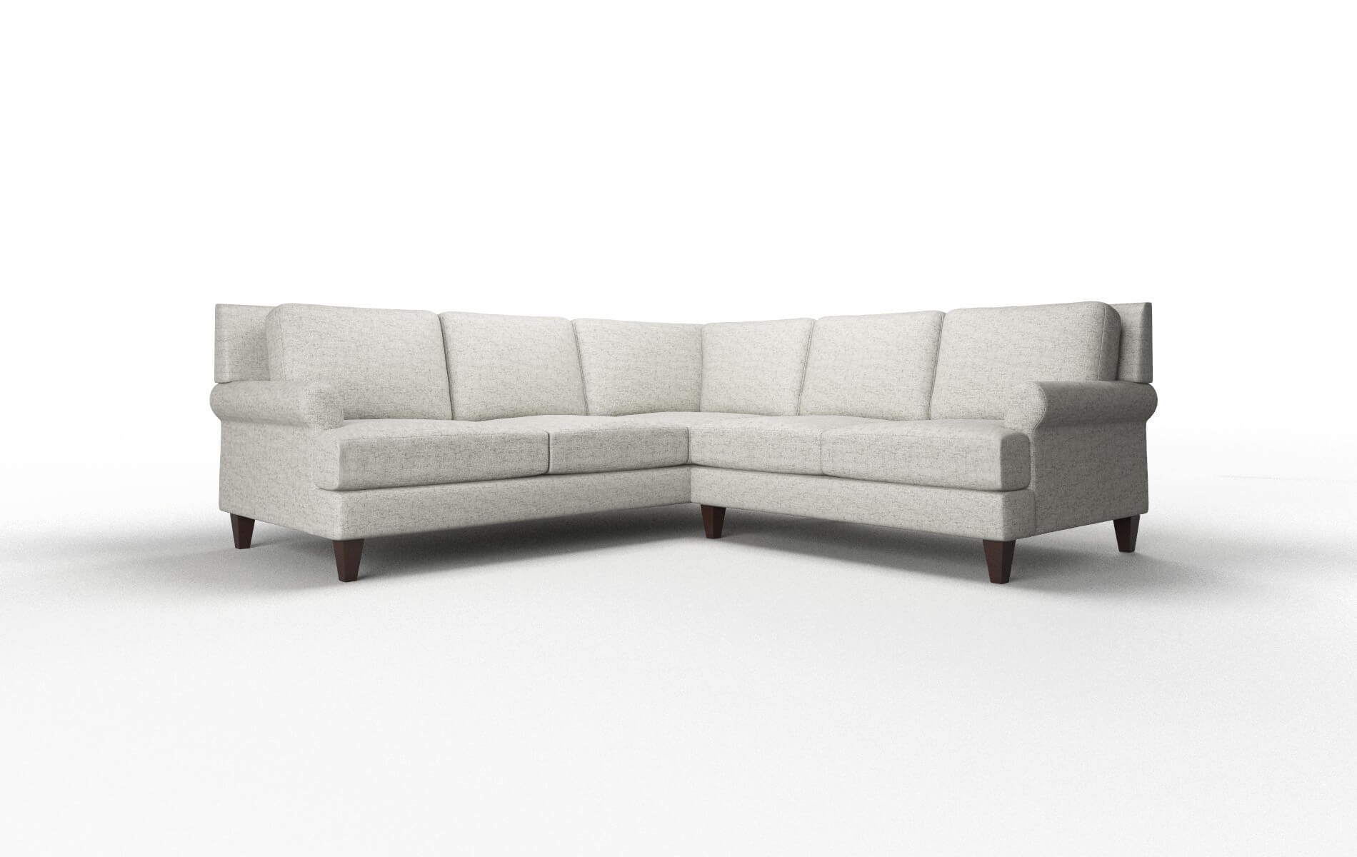 Stockholm Derby Ash Sectional espresso legs 1