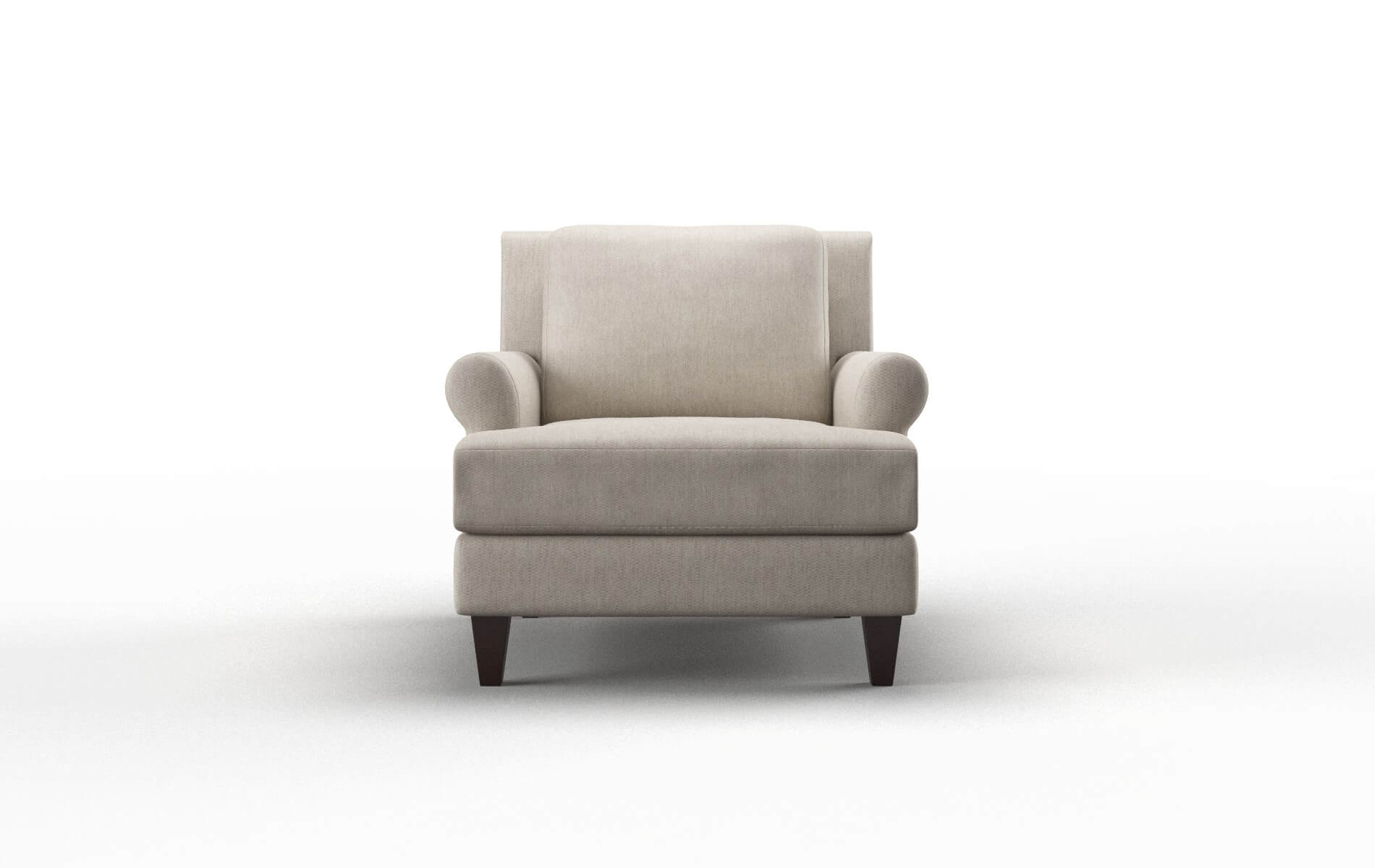 Stockholm Derby linen Chair Espresso Legs  1