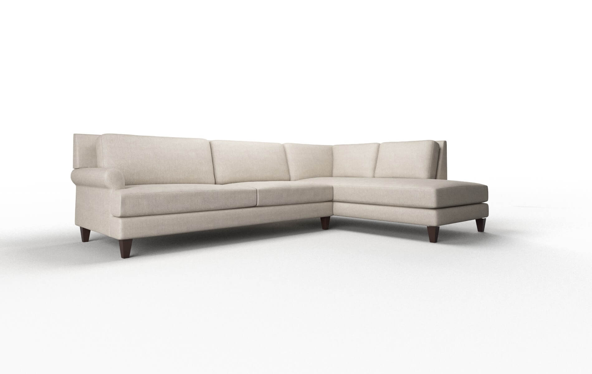 Stockholm Derby Linen Panel espresso legs 2