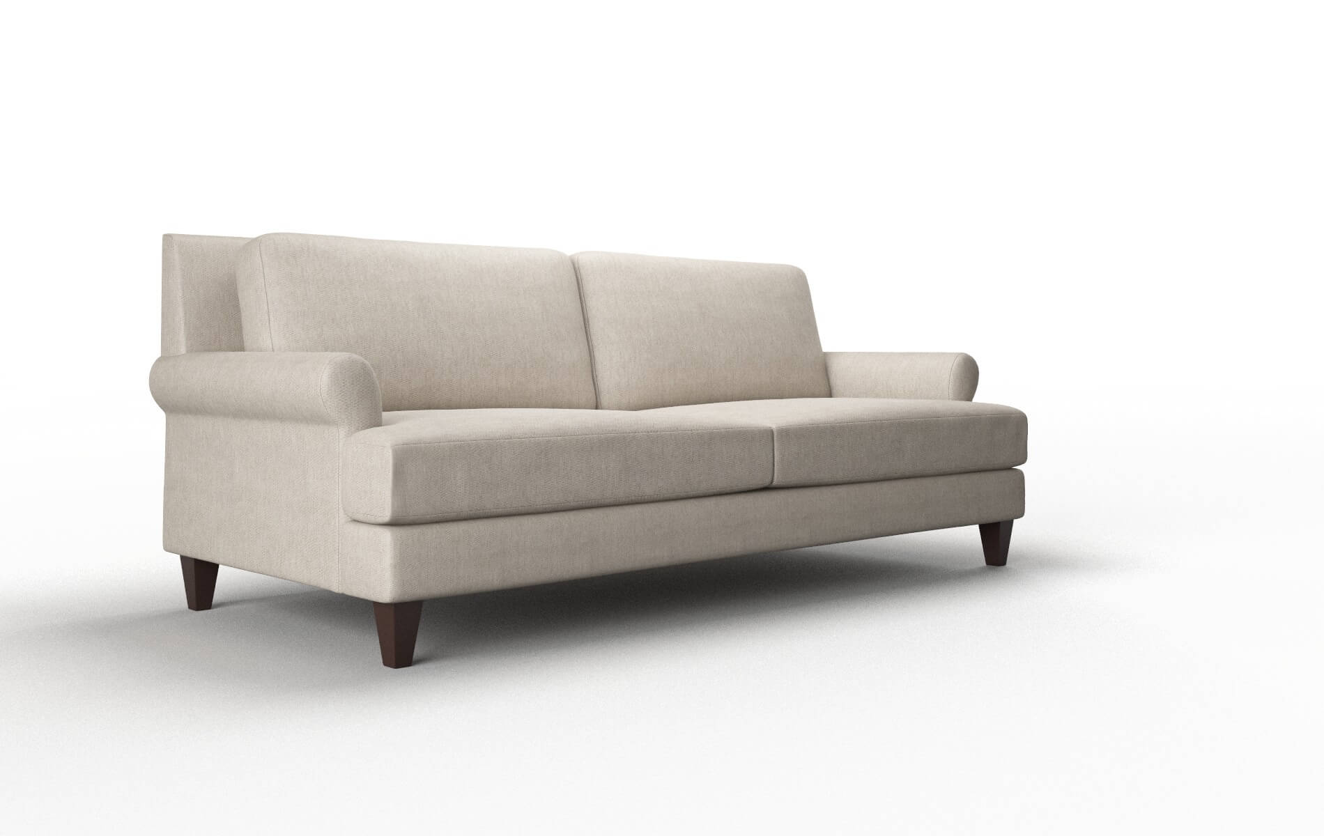 Stockholm Derby Linen Sofa espresso legs 2