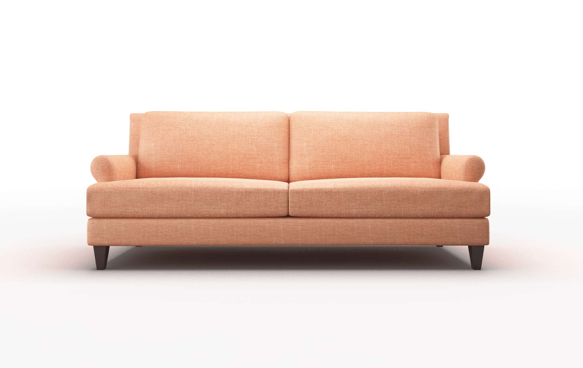 Stockholm Durham Tangerine Sofa espresso legs 1