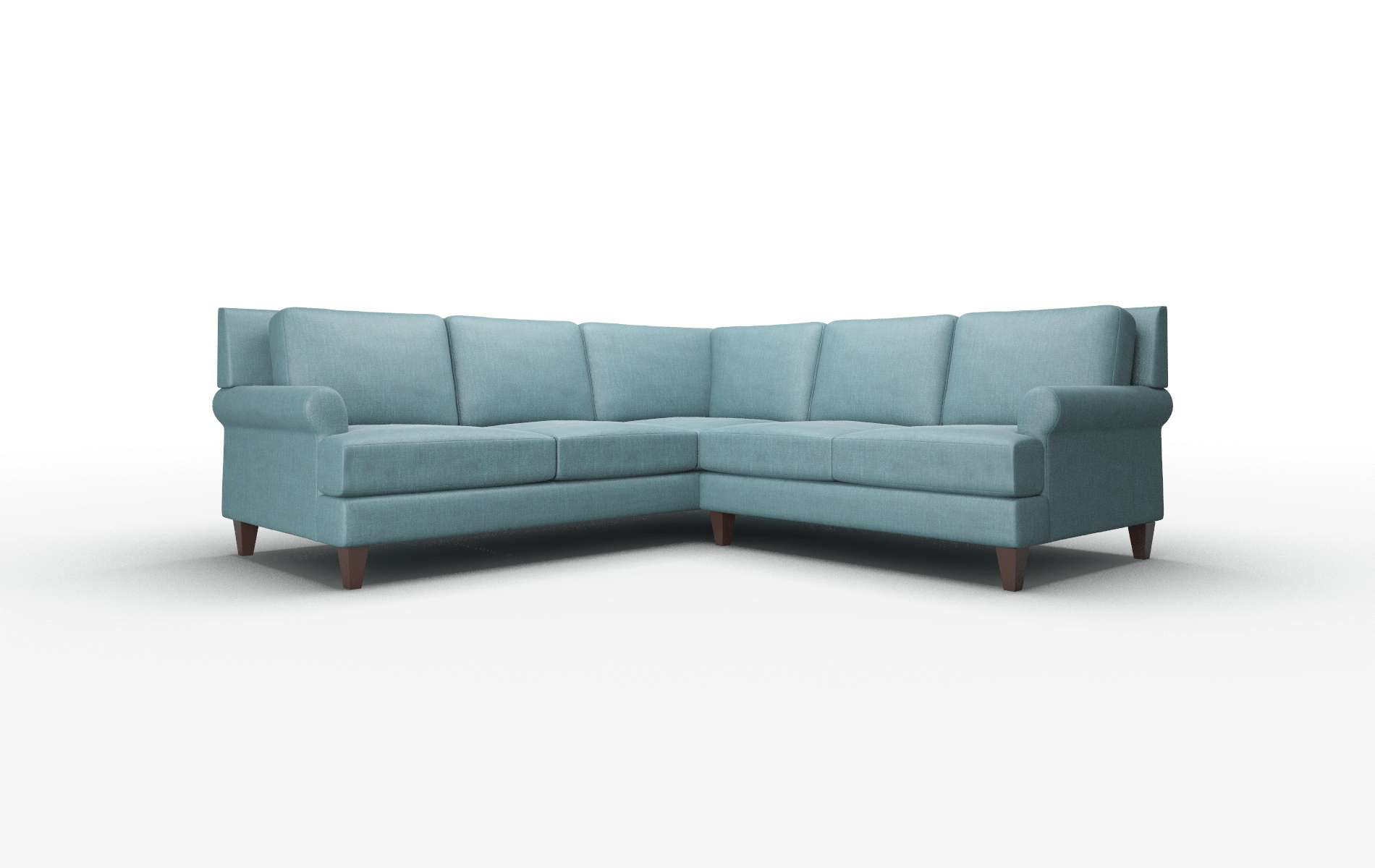 Stockholm Elliot Eclipse Sectional espresso legs 1