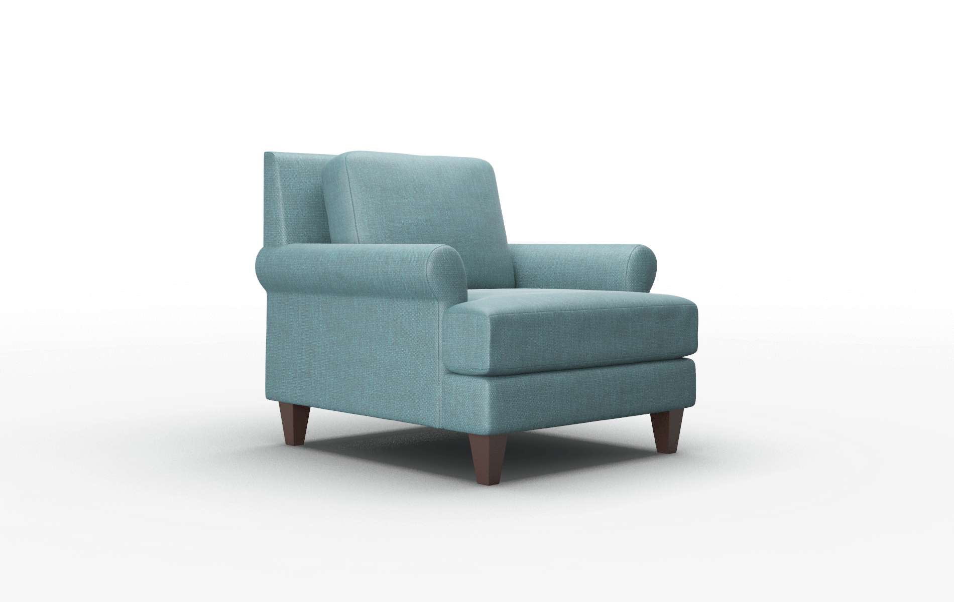 Stockholm Elliot Teal Chair espresso legs 2