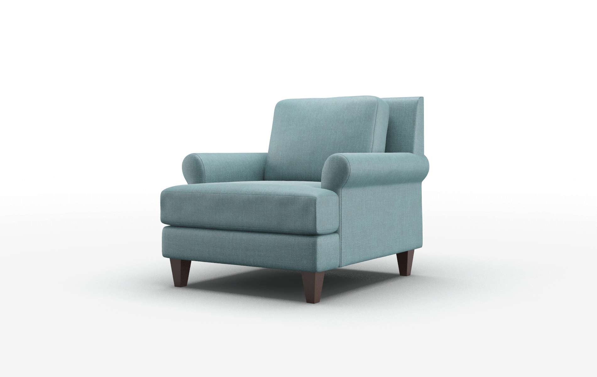 Stockholm Elliot Teal Chair espresso legs 4