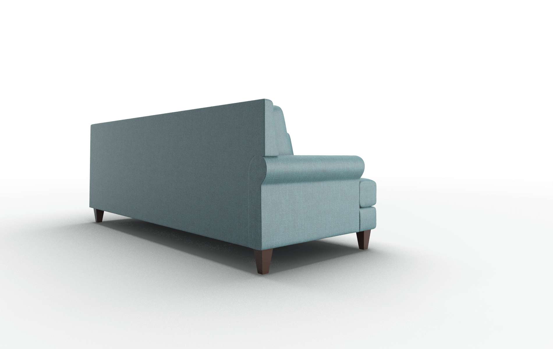 Stockholm Elliot Teal Sectional espresso legs 3