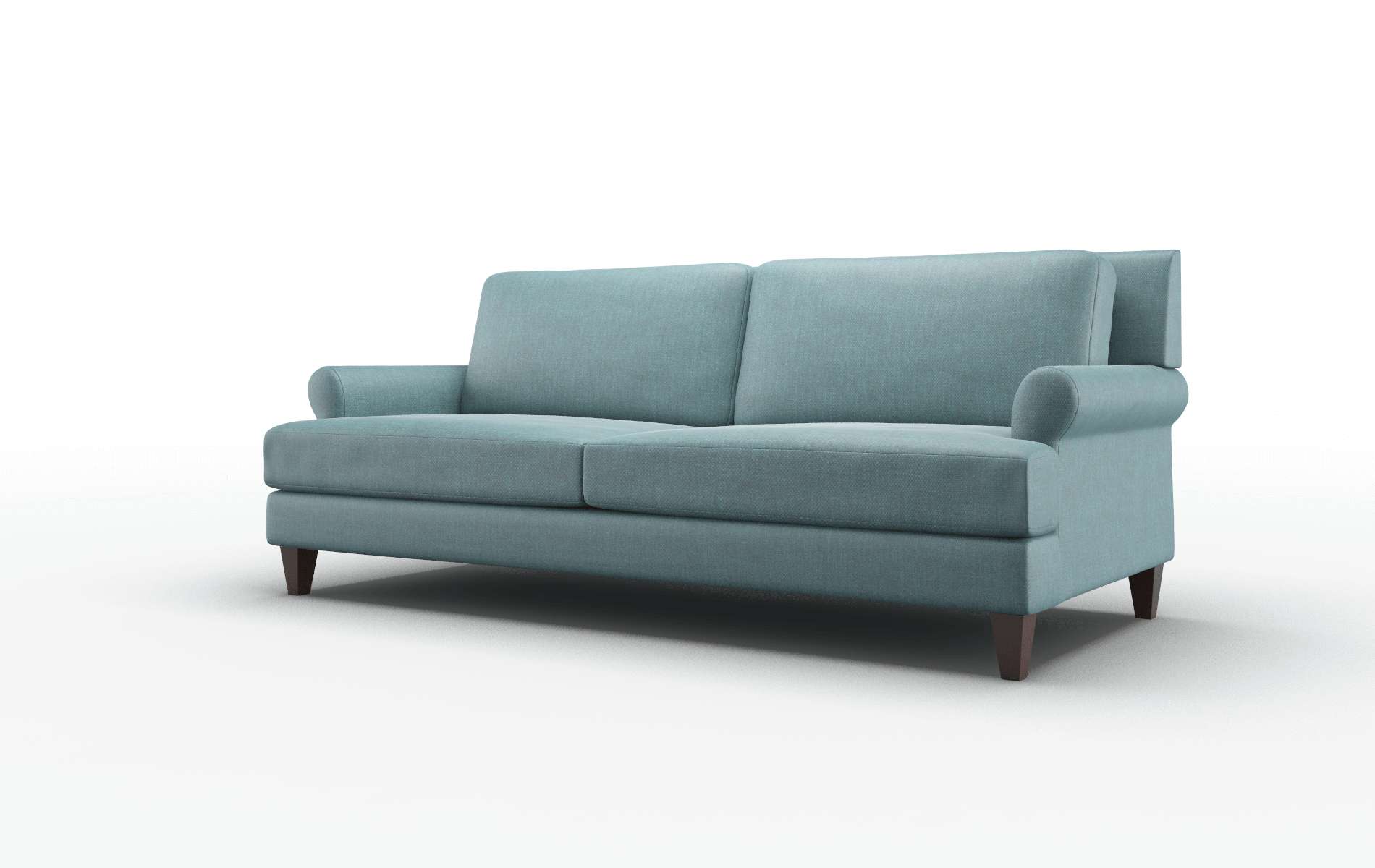 Stockholm Elliot Teal Sofa espresso legs 4