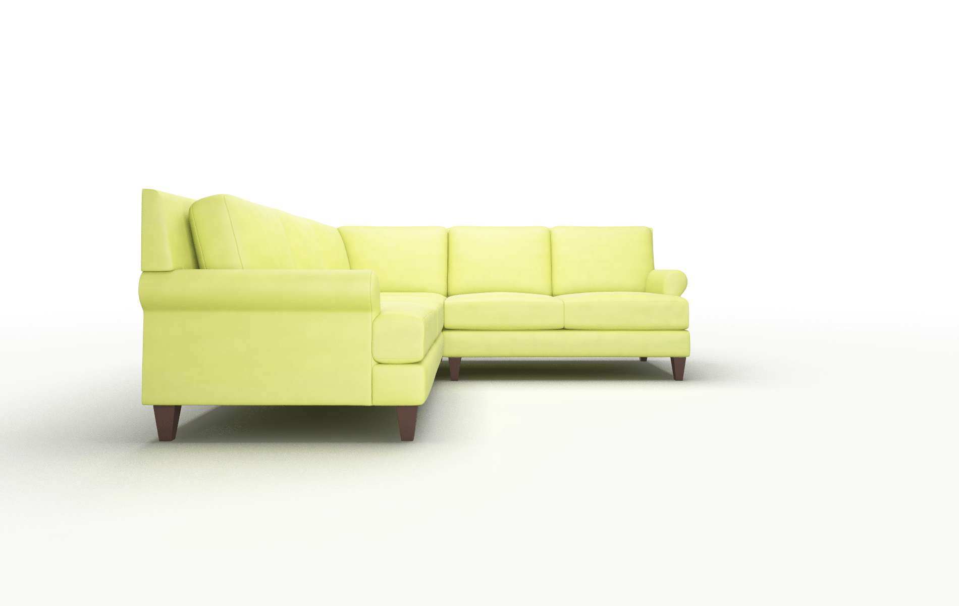 Stockholm Hathaway Apple Sectional espresso legs 2