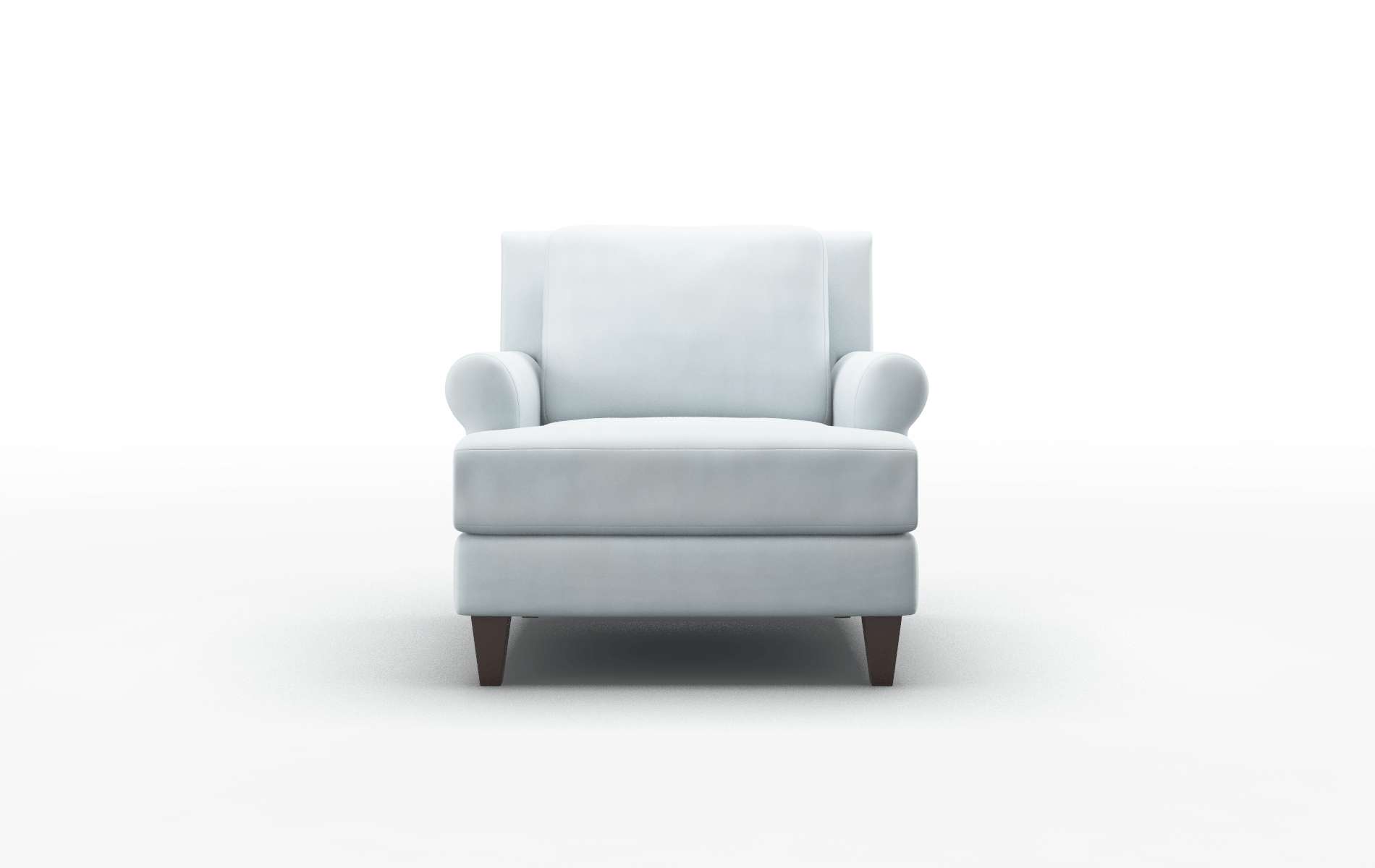 Stockholm Hathaway Aqua Chair espresso legs 1