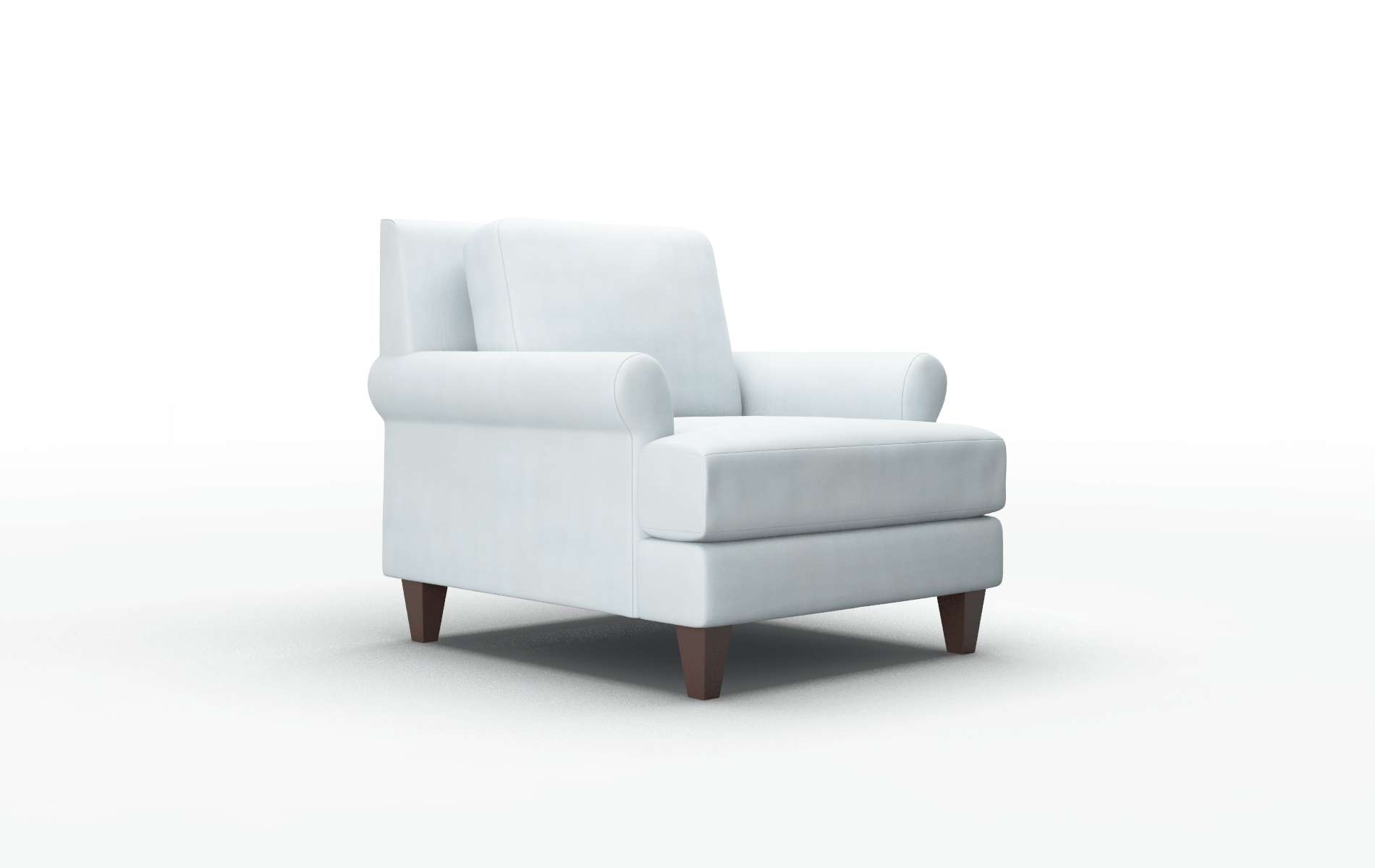 Stockholm Hathaway Aqua Chair espresso legs 2