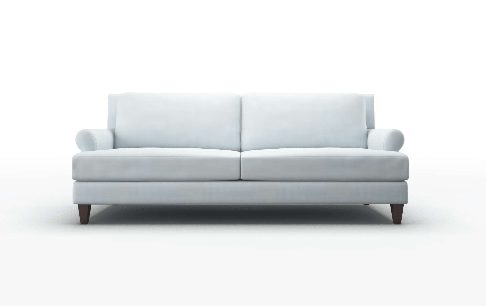 Stockholm Hathaway Aqua Sofa espresso legs 1