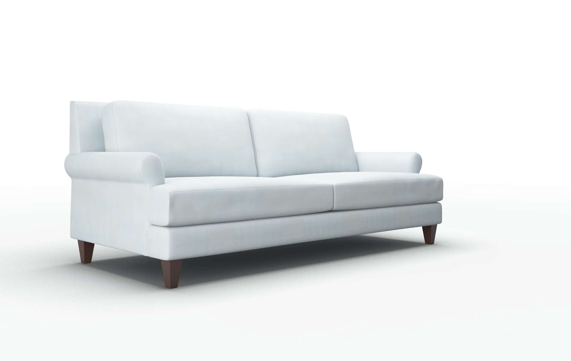 Stockholm Hathaway Aqua Sofa espresso legs 2