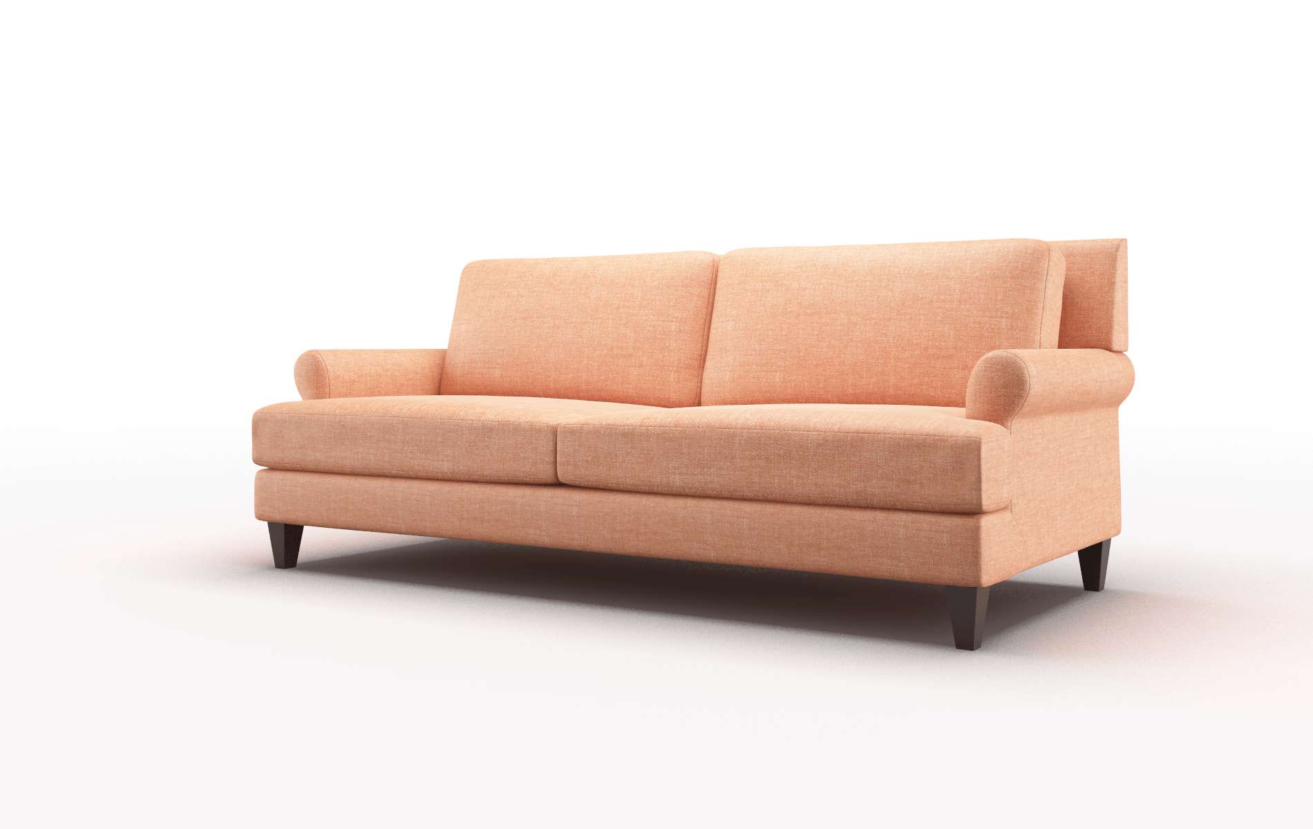 Stockholm Hepburn Appricot Sofa espresso legs 4