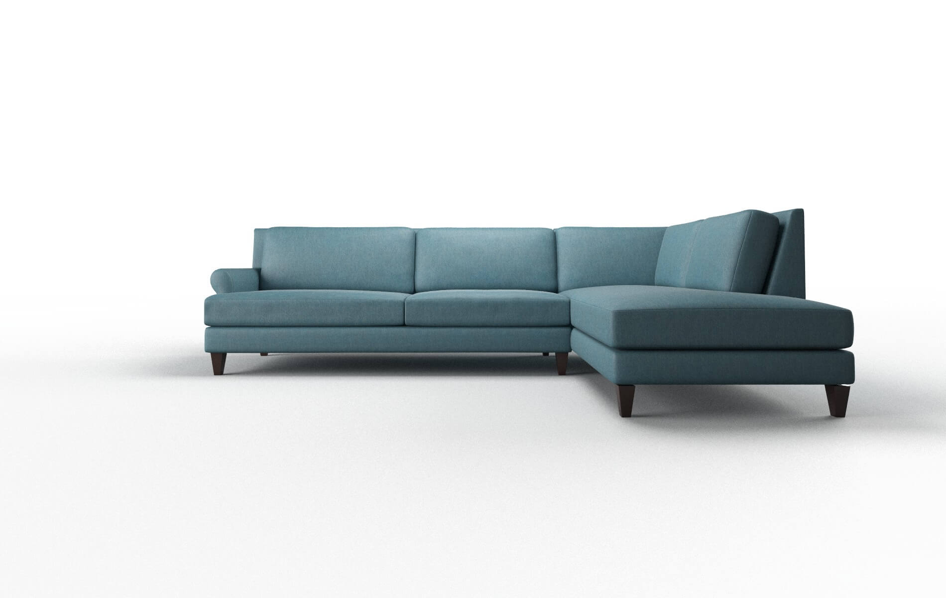 Stockholm Hepburn Teal Panel espresso legs 1