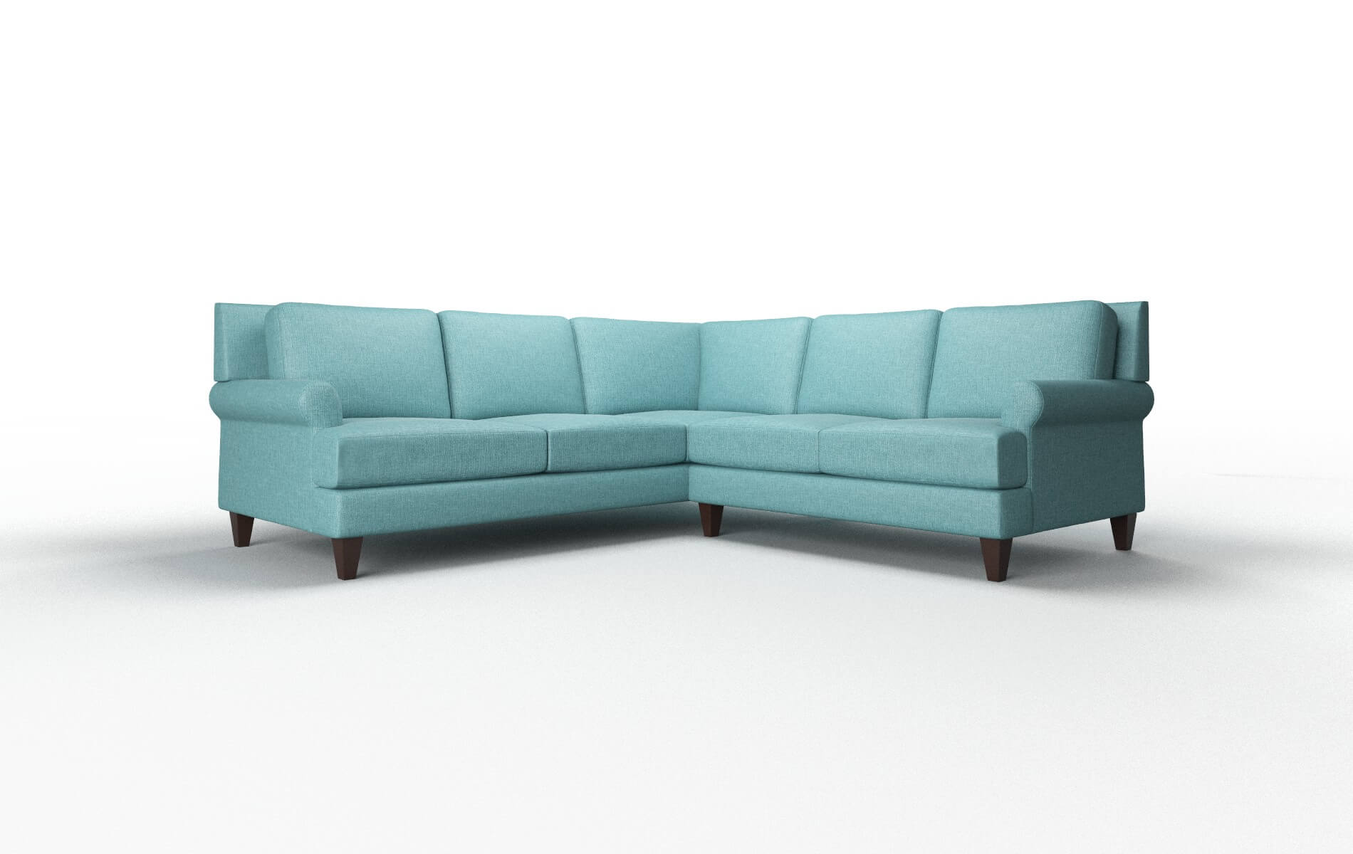 Stockholm Hepburn_hrp Emerald Sectional espresso legs 1