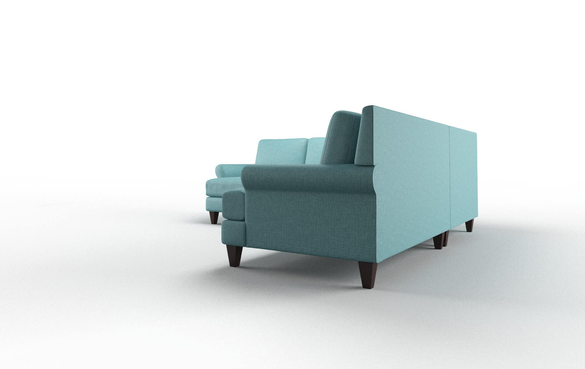 Stockholm Hepburn_hrp Emerald Sectional espresso legs 4