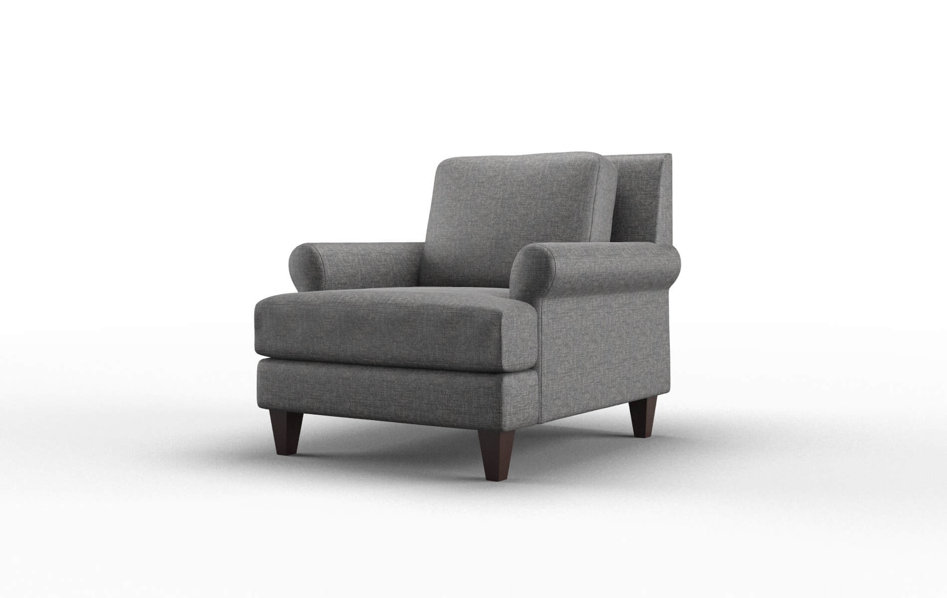 Stockholm Insight Charcoal Chair espresso legs 4