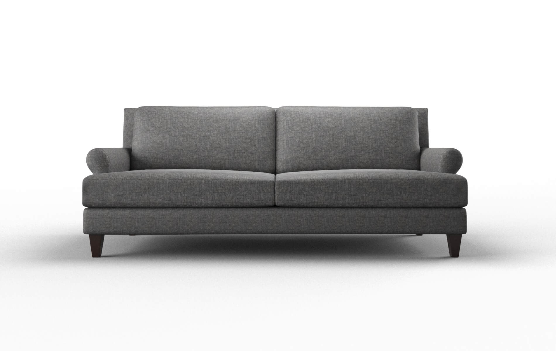 Stockholm Insight Charcoal Sofa espresso legs 1