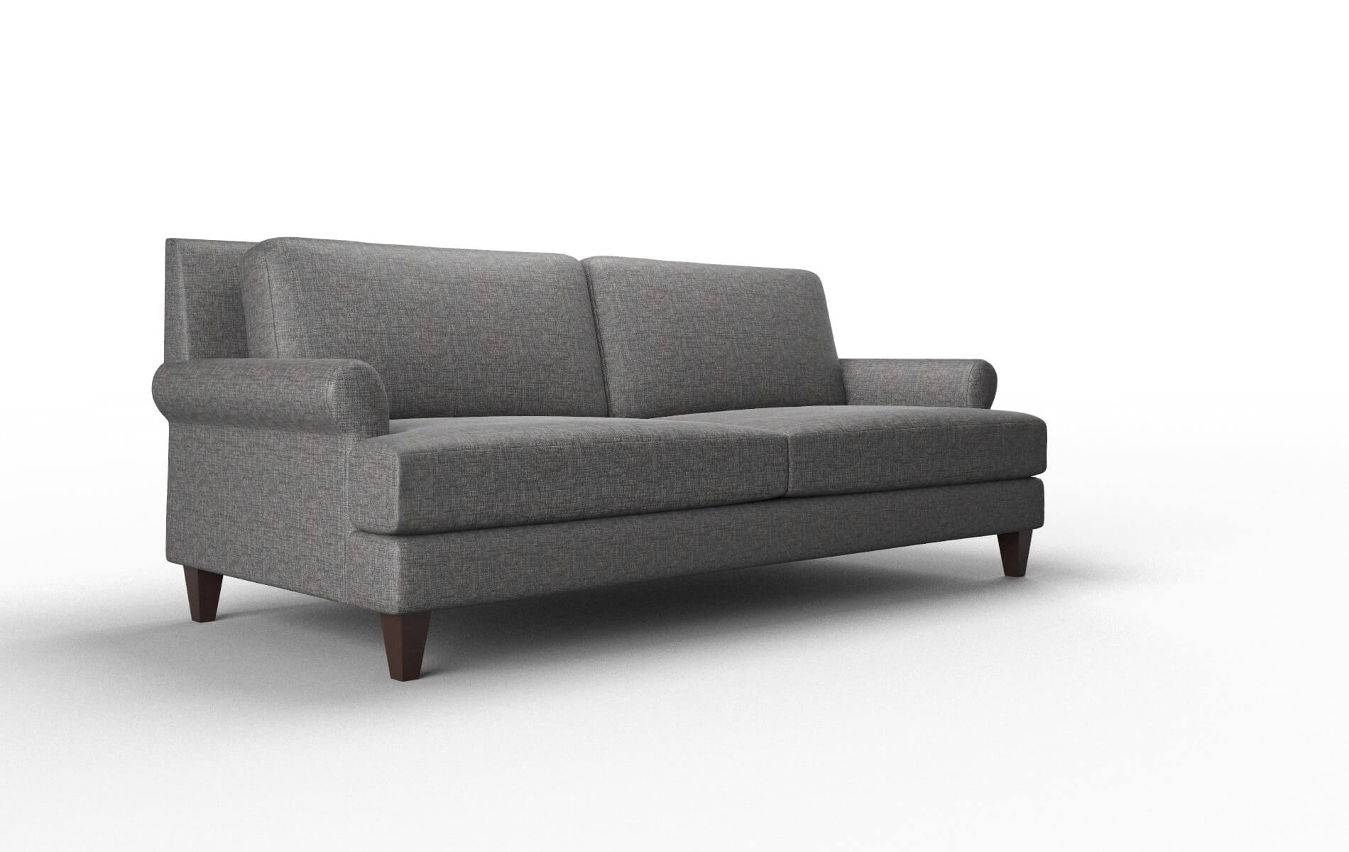 Stockholm Insight Charcoal Sofa espresso legs 2