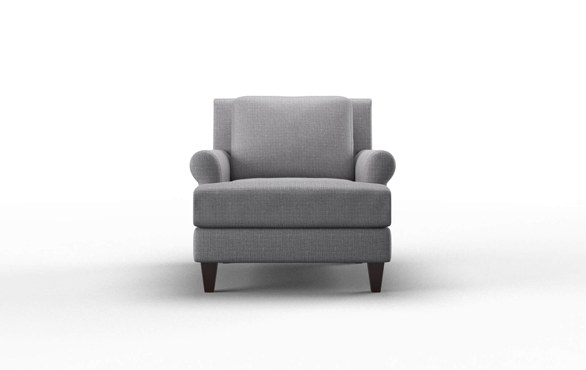 Stockholm Insight denim Chair Espresso Legs  1