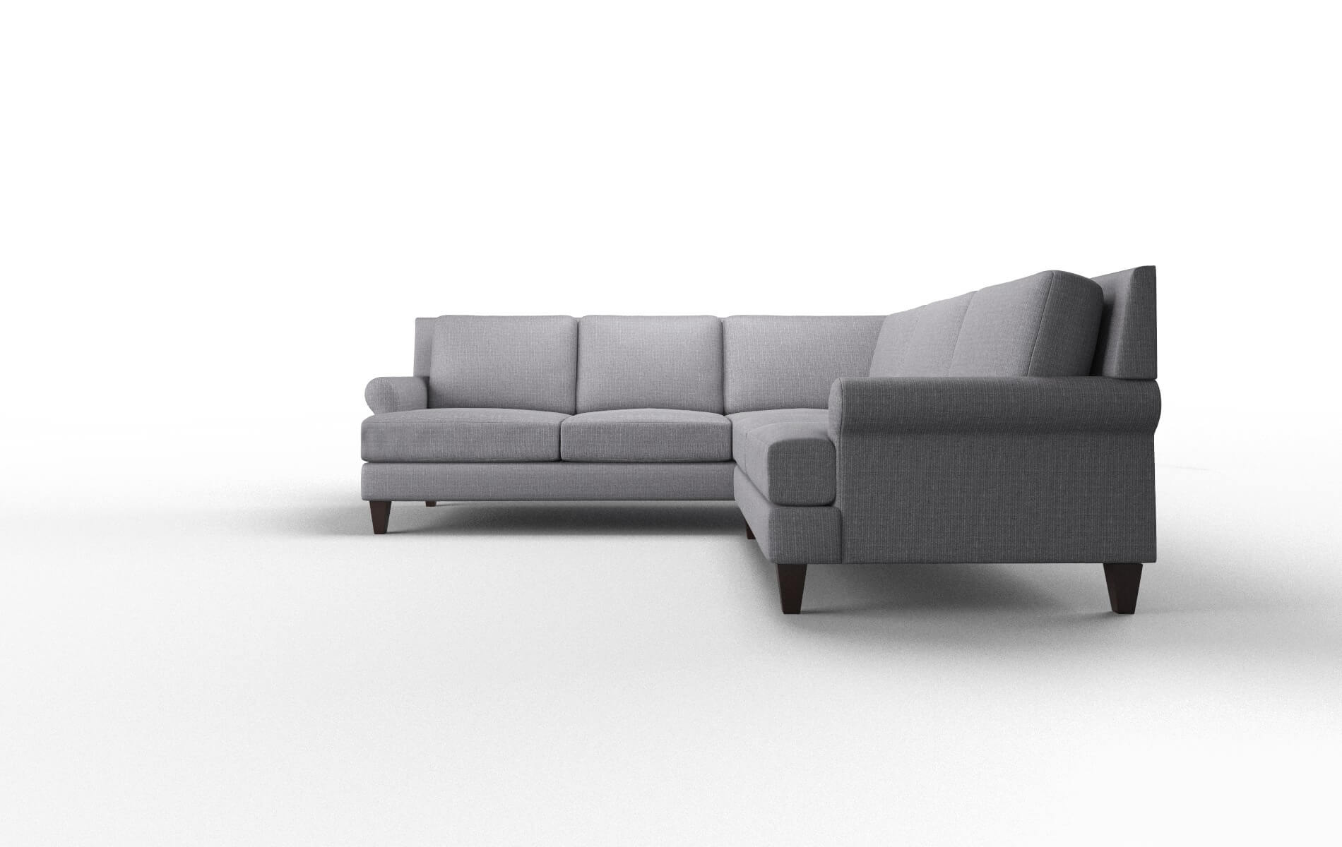 Stockholm Insight Denim Sectional espresso legs 5