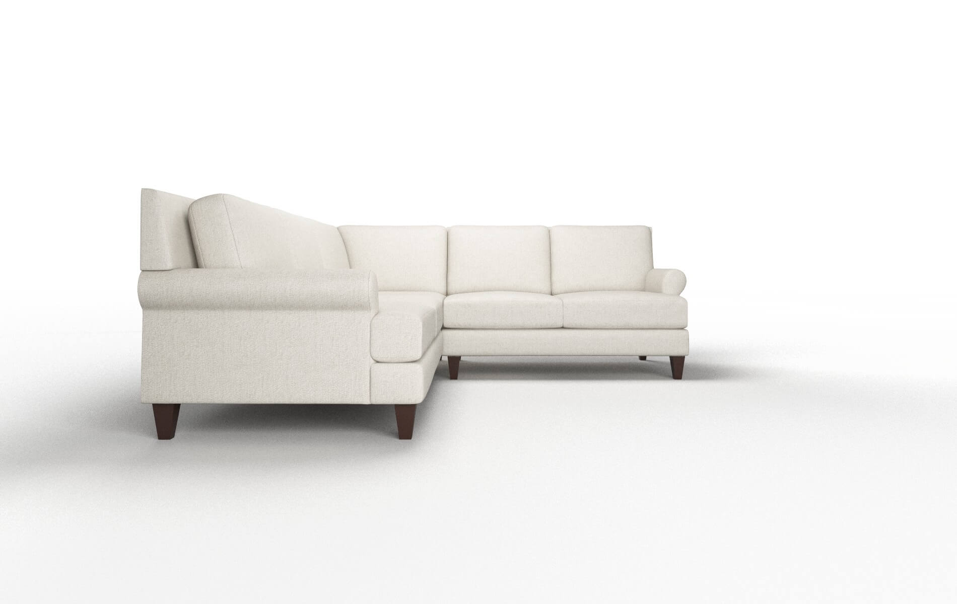Stockholm Insight Dove Sectional espresso legs 2