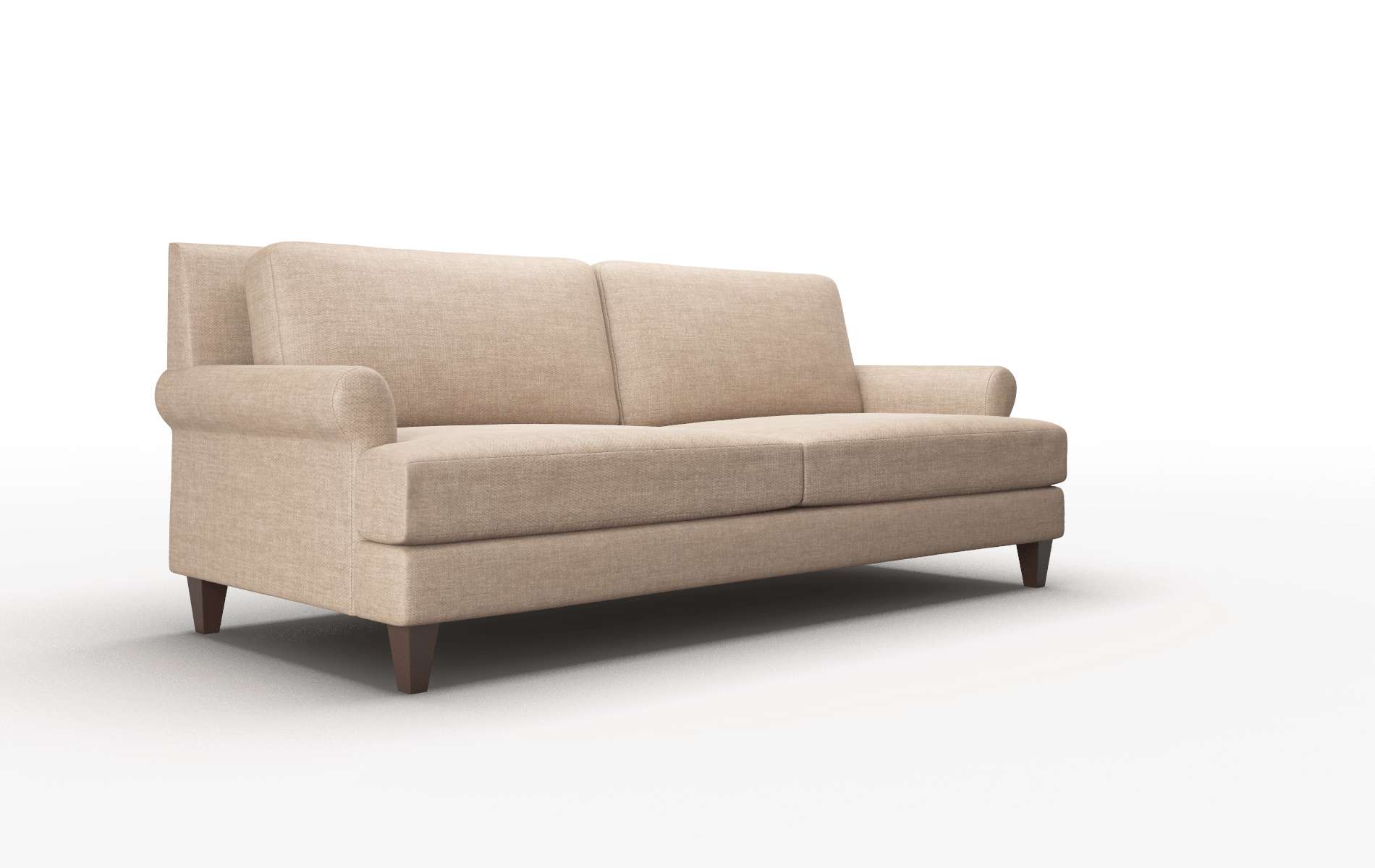 Stockholm Keylargo Mink Sofa espresso legs 2
