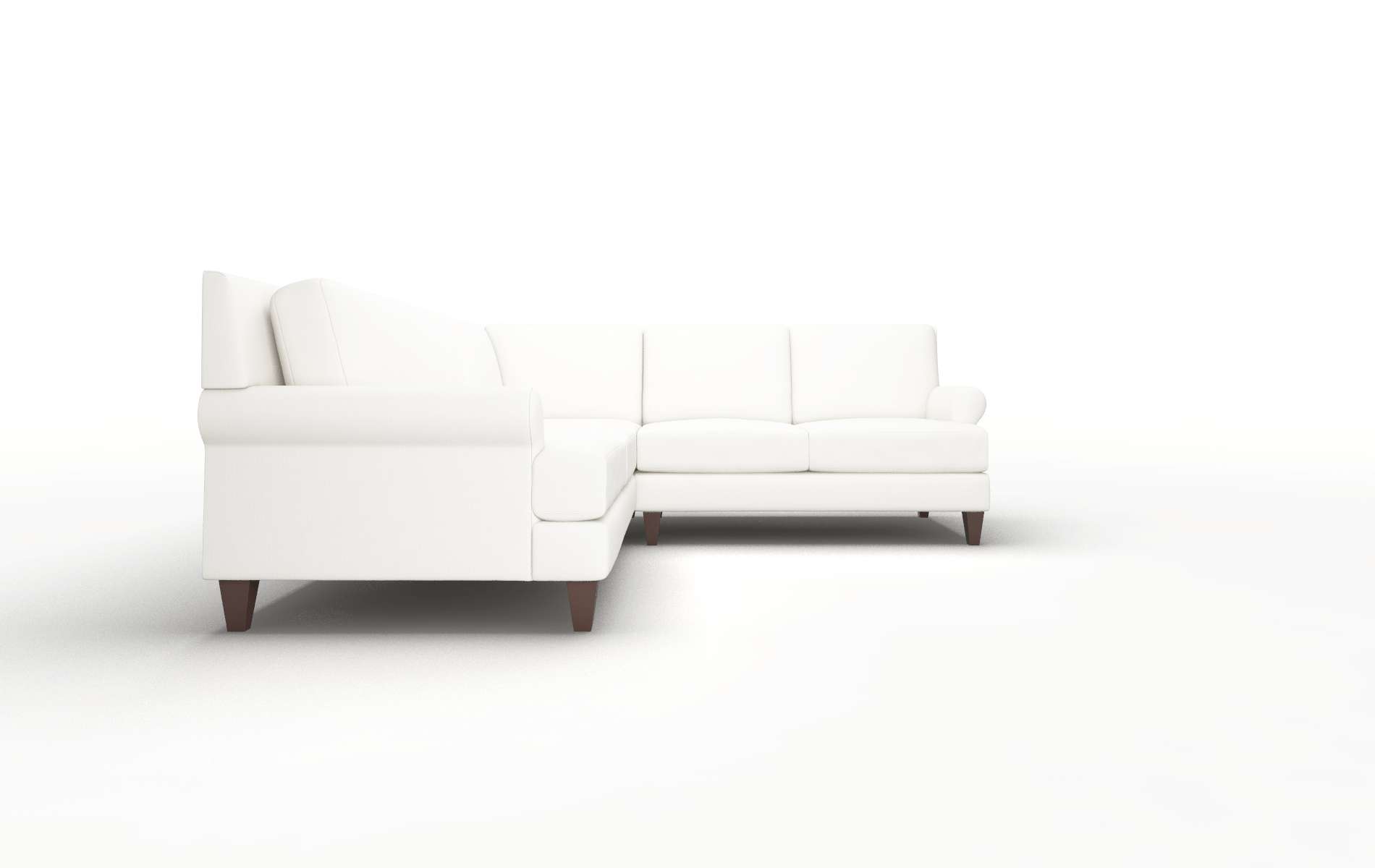 Stockholm Keylargo Oatmeal Sectional espresso legs 2