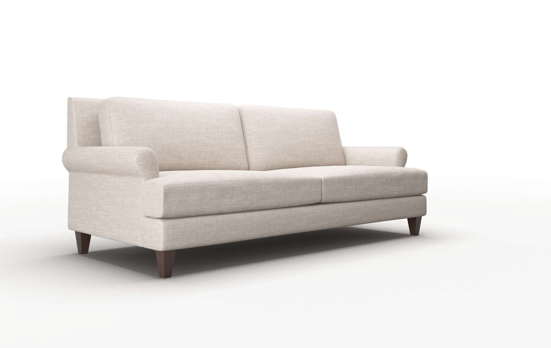 Stockholm Keylargo Pumice Sofa espresso legs 2
